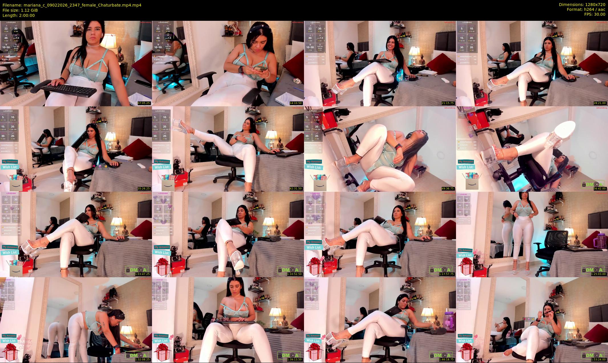 mariana_c — 120 minute Chaturbate female cam show recording, 720p, Feb 9, 2026
