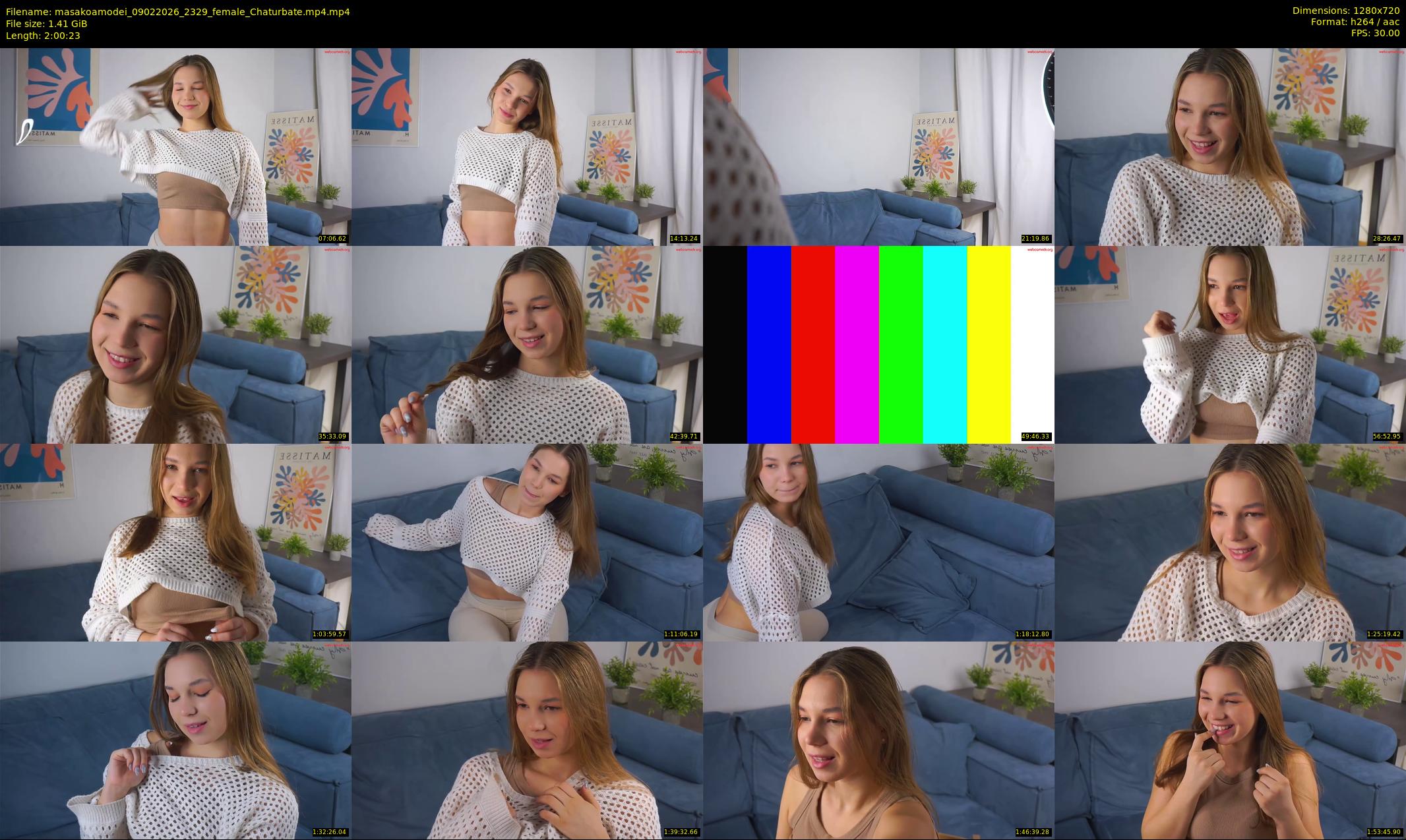 masakoamodei — 121 minute Chaturbate female cam show recording, 720p, Feb 9, 2026
