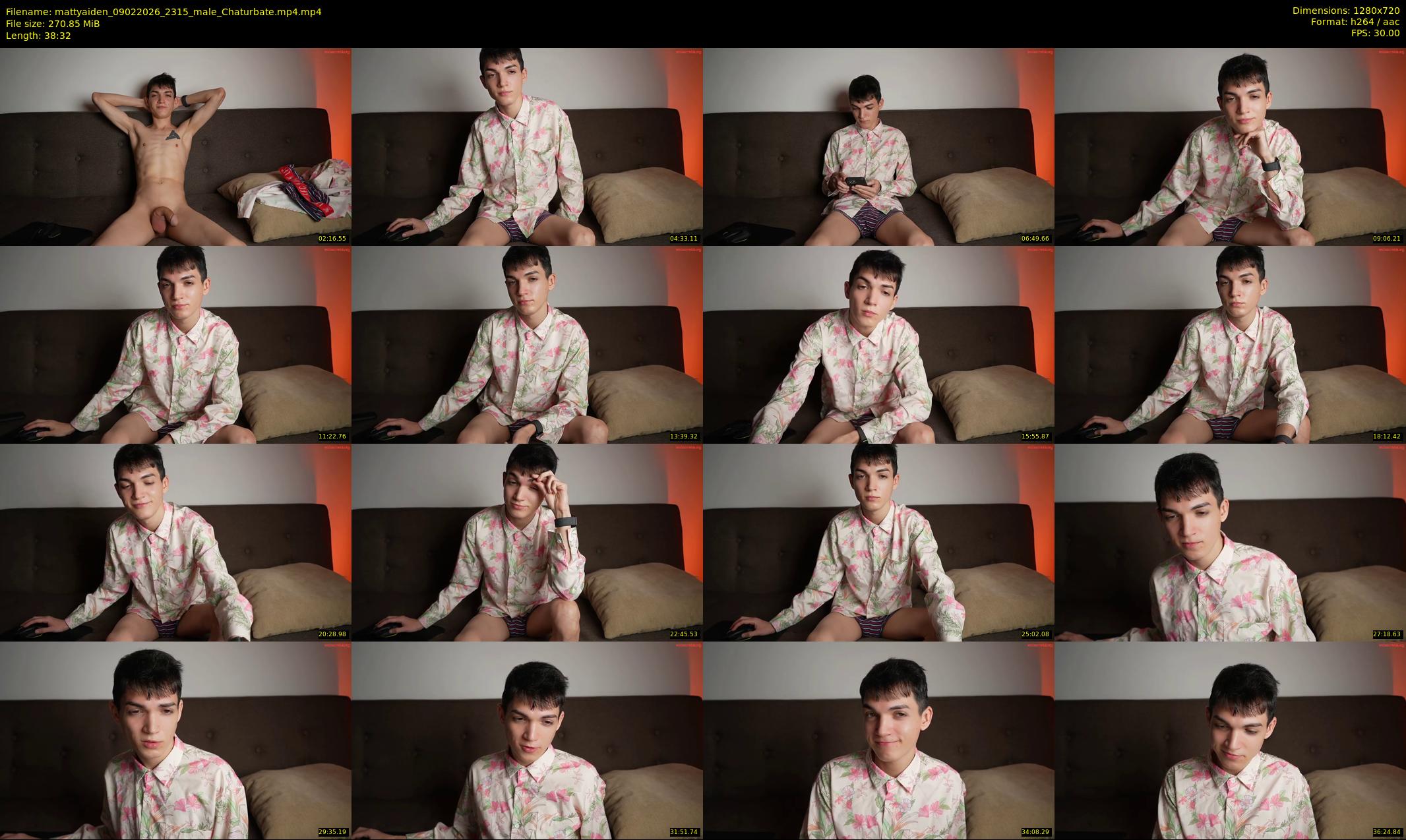 mattyaiden — 39 minute Chaturbate male cam show recording, 720p, Feb 9, 2026