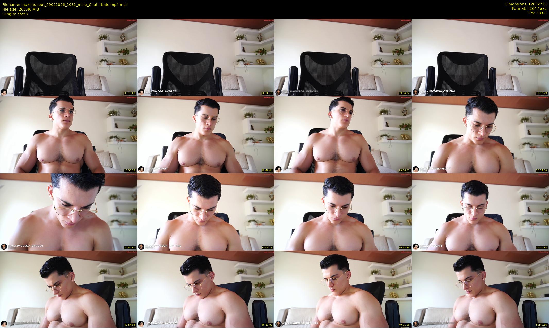 maximohoot — 56 minute Chaturbate male cam show recording, 720p, Feb 9, 2026