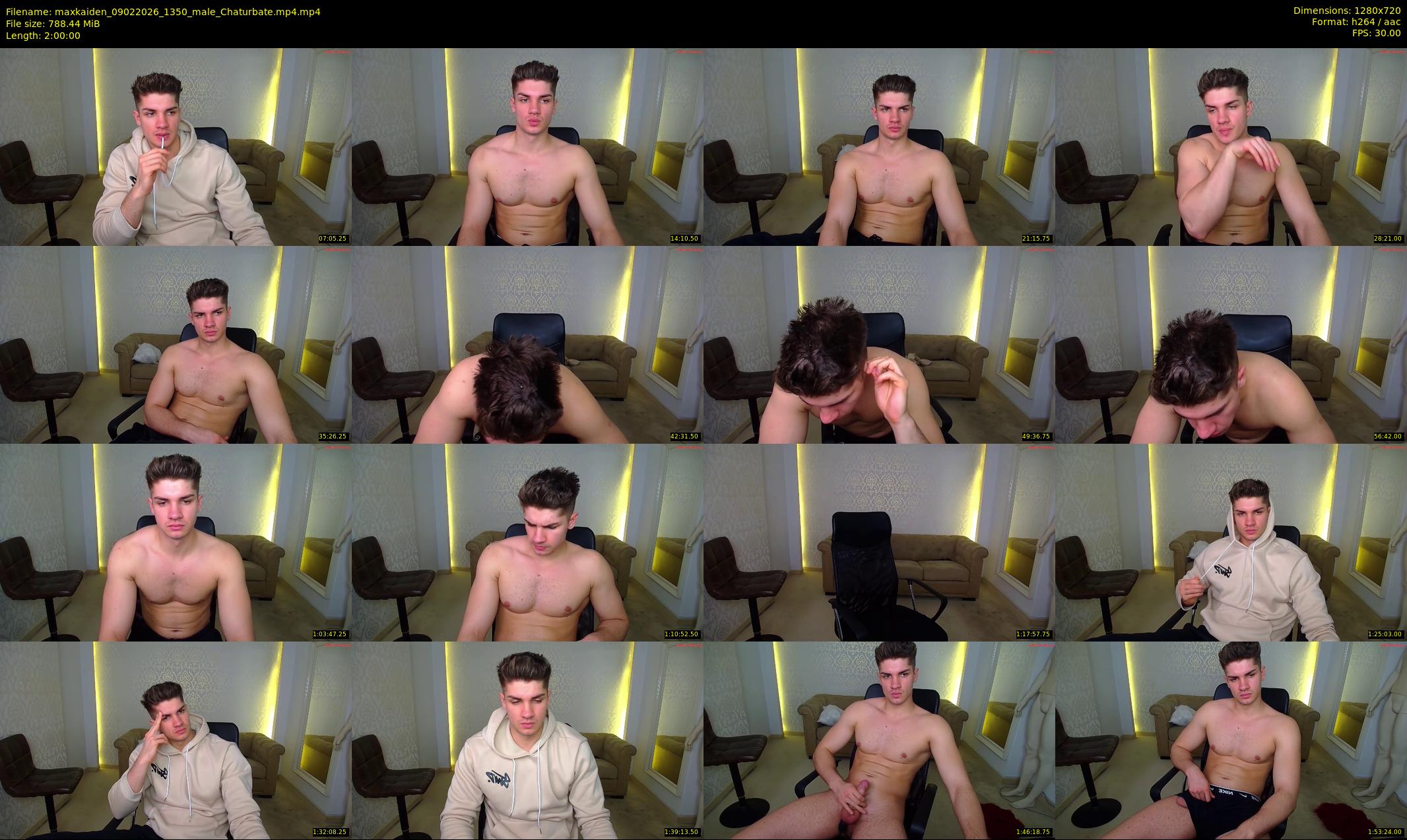 maxkaiden — 120 minute Chaturbate male cam show recording, 720p, Feb 9, 2026