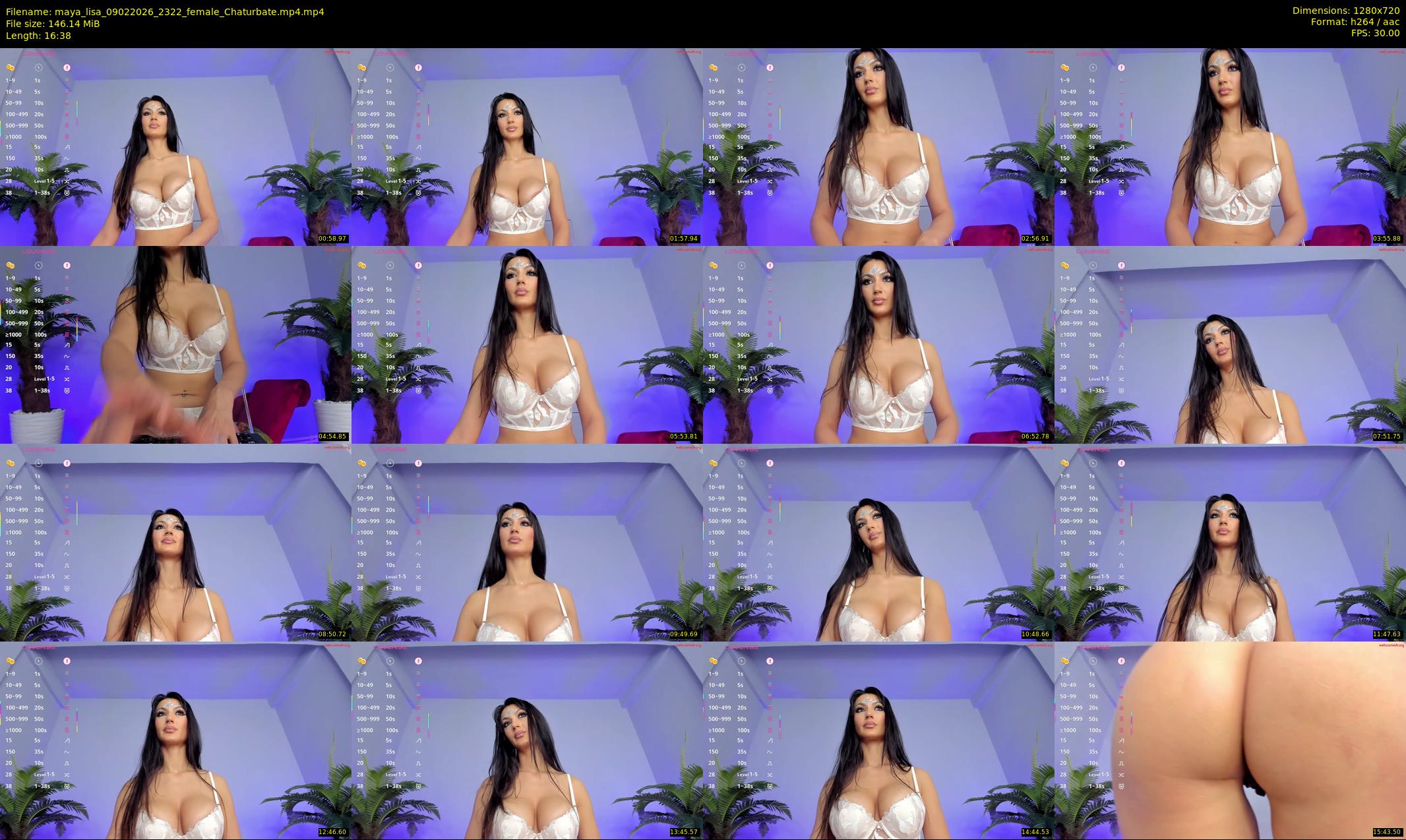 maya_lisa — 17 minute Chaturbate female cam show recording, 720p, Feb 9, 2026