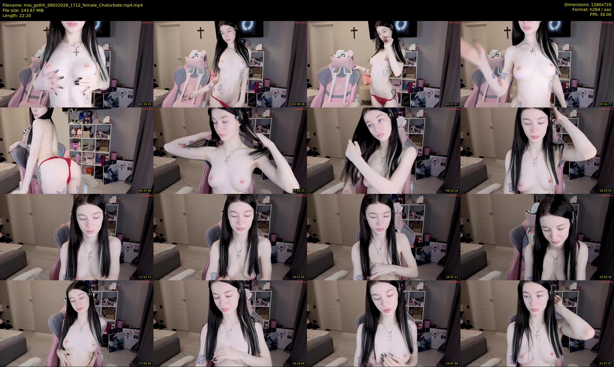 mia_gothh — 23 minute Chaturbate female cam show recording, 720p, Feb 9, 2026