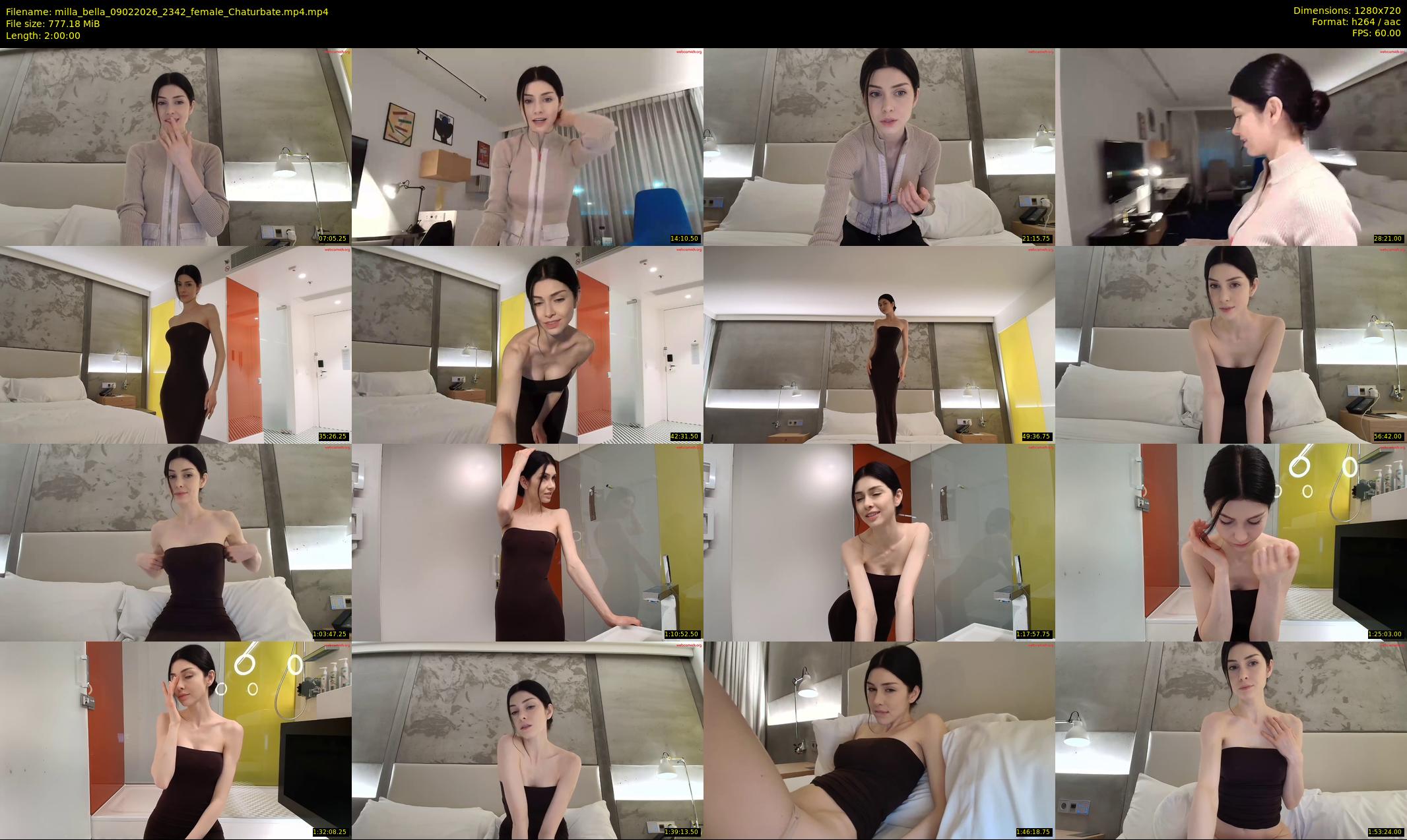 milla_bella — 120 minute Chaturbate female cam show recording, 720p, Feb 9, 2026