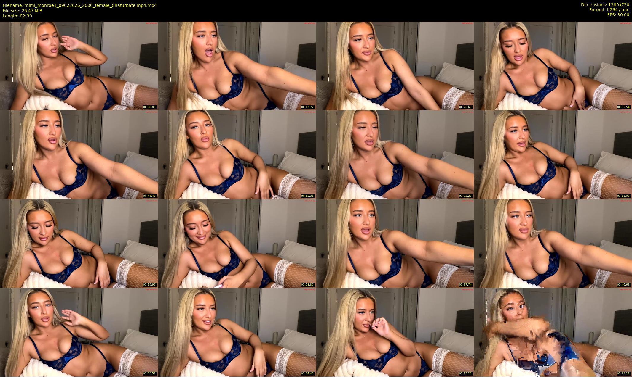 mimi_monroe1 — 3 minute Chaturbate female cam show recording, 720p, Feb 9, 2026