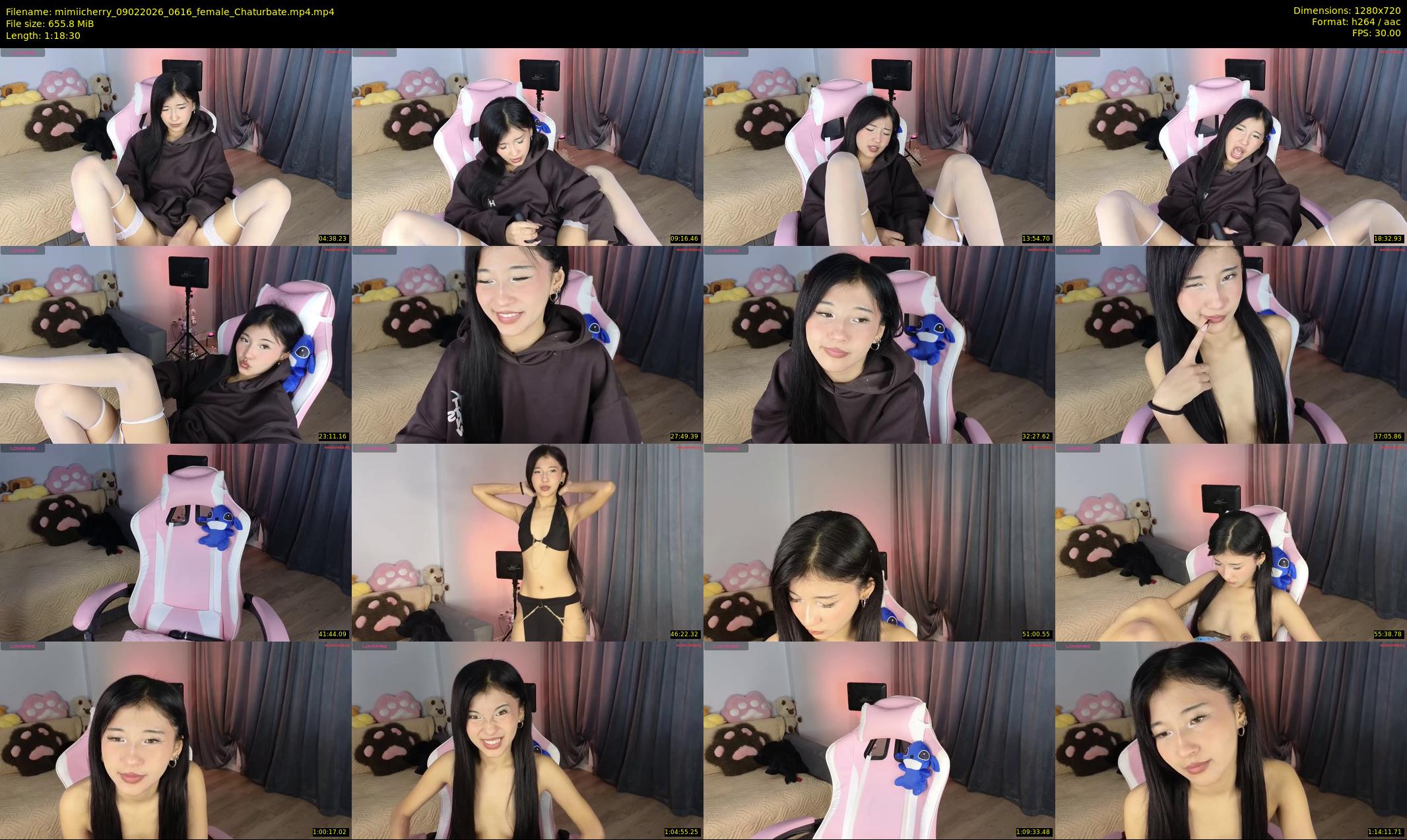 mimiicherry — 79 minute Chaturbate female cam show recording, 720p, Feb 9, 2026