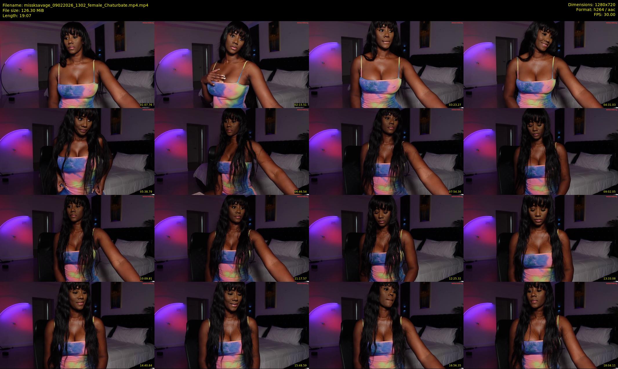missksavage — 20 minute Chaturbate female cam show recording, 720p, Feb 9, 2026