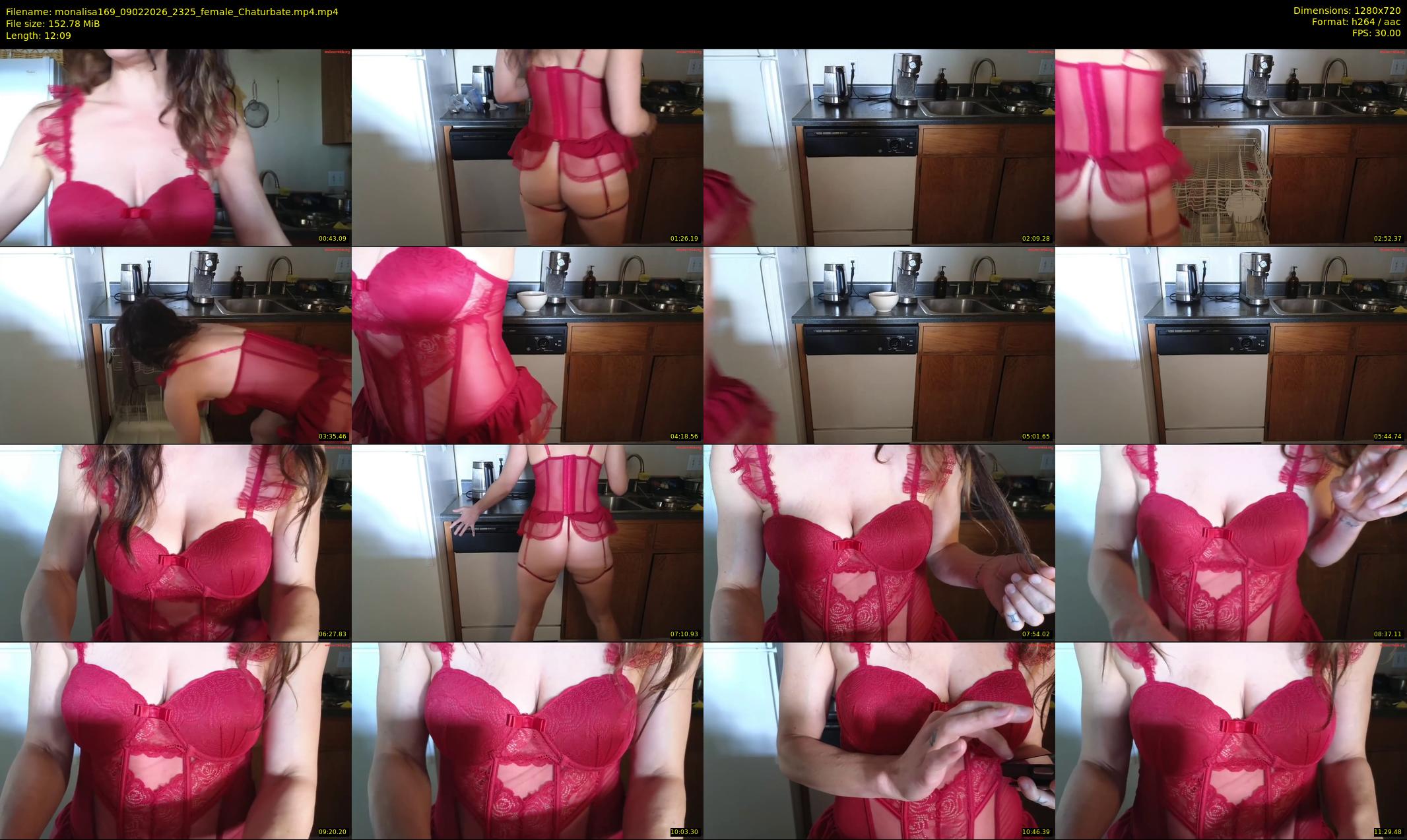 monalisa169 — 13 minute Chaturbate female cam show recording, 720p, Feb 9, 2026