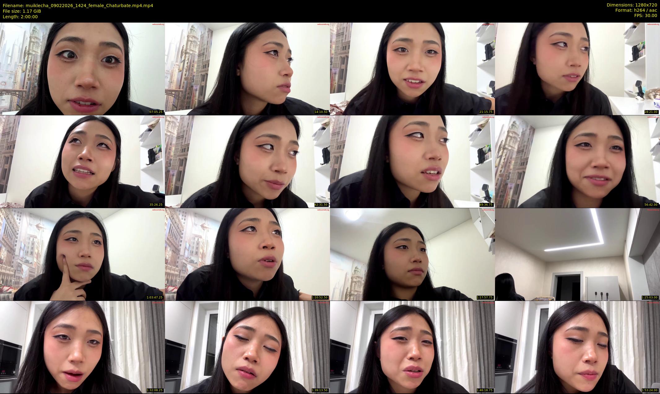 muiklecha — 120 minute Chaturbate female cam show recording, 720p, Feb 9, 2026