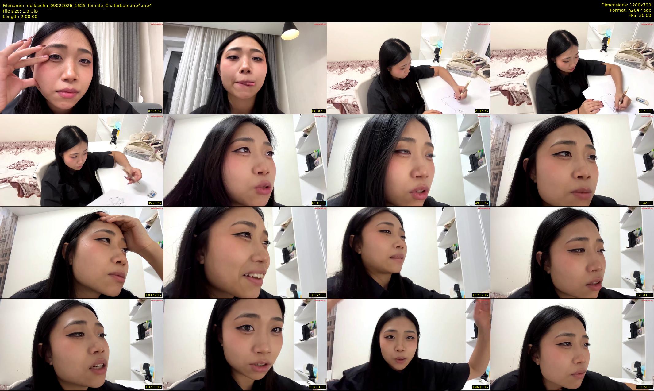 muiklecha — 120 minute Chaturbate female cam show recording, 720p, Feb 9, 2026