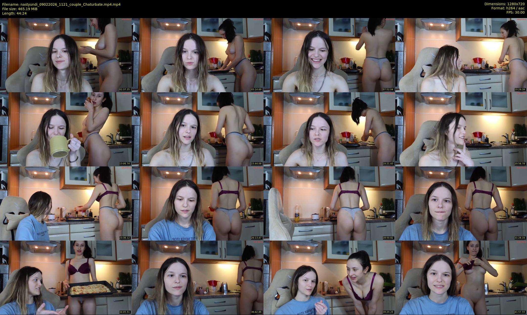 nastyundi — 45 minute Chaturbate couple cam show recording, 720p, Feb 9, 2026