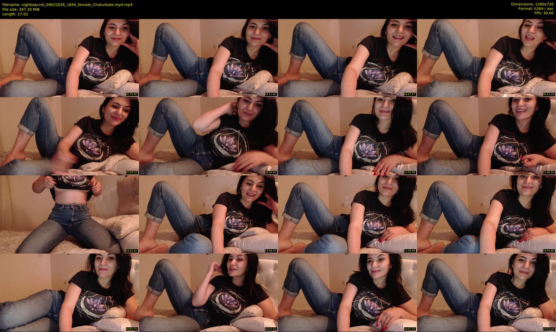 nightssecret — 28 minute Chaturbate female cam show recording, 720p, Feb 9, 2026