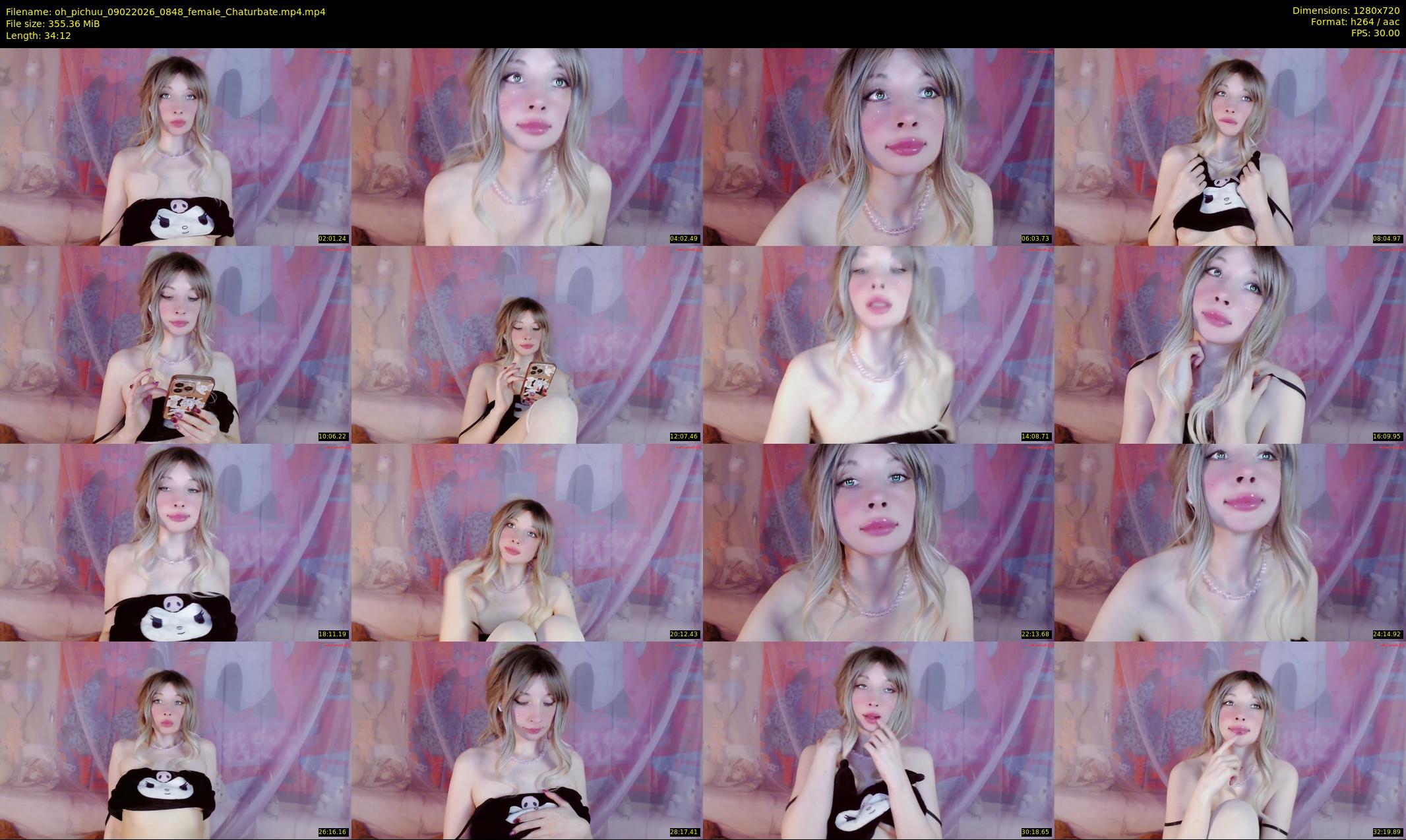 oh_pichuu — 35 minute Chaturbate female cam show recording, 720p, Feb 9, 2026