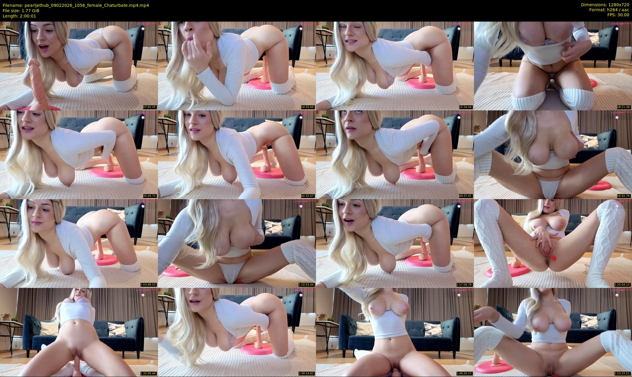 pearljethub — 121 minute Chaturbate couple cam show recording, 720p, Feb 9, 2026