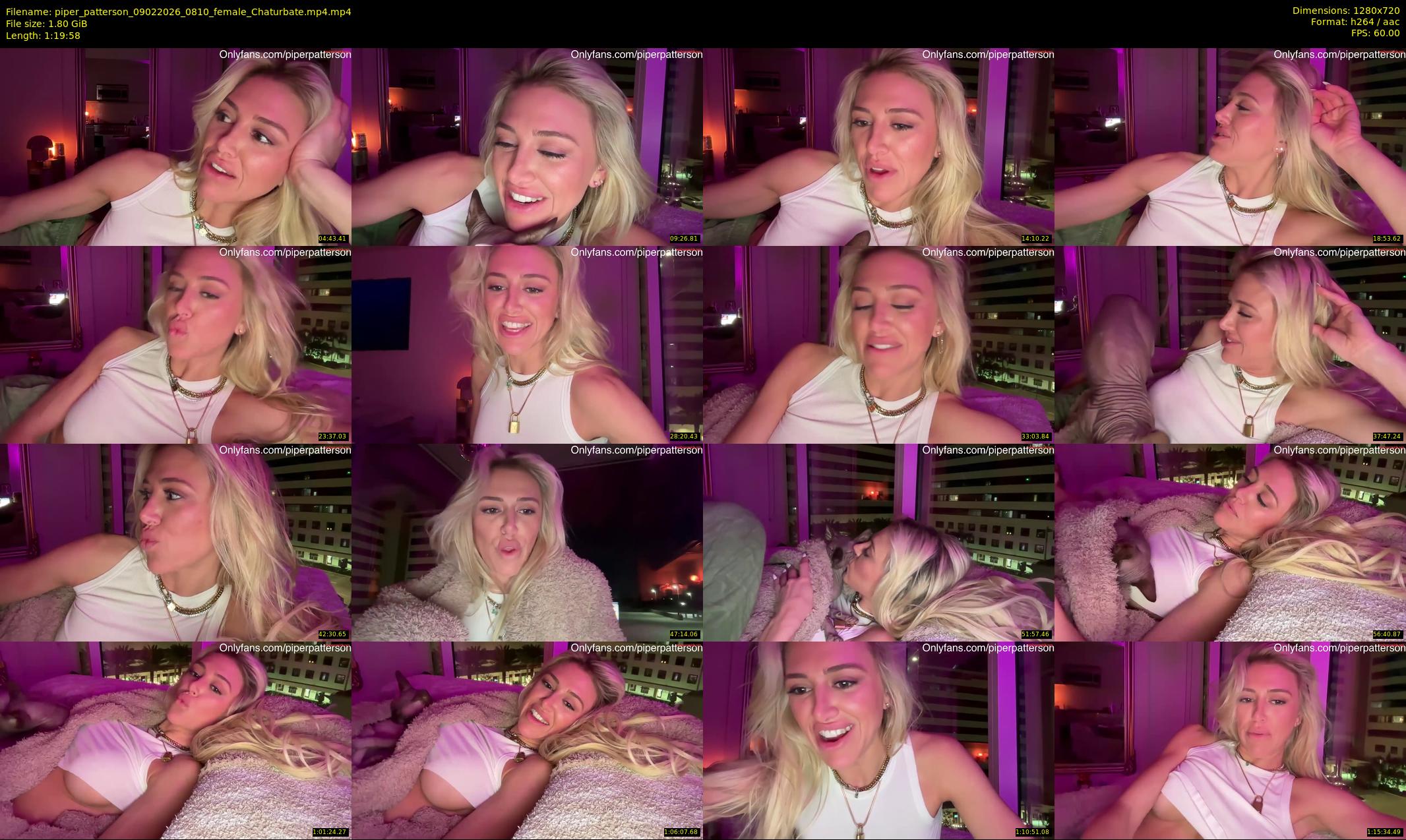 piper_patterson — 80 minute Chaturbate female cam show recording, 720p, Feb 9, 2026