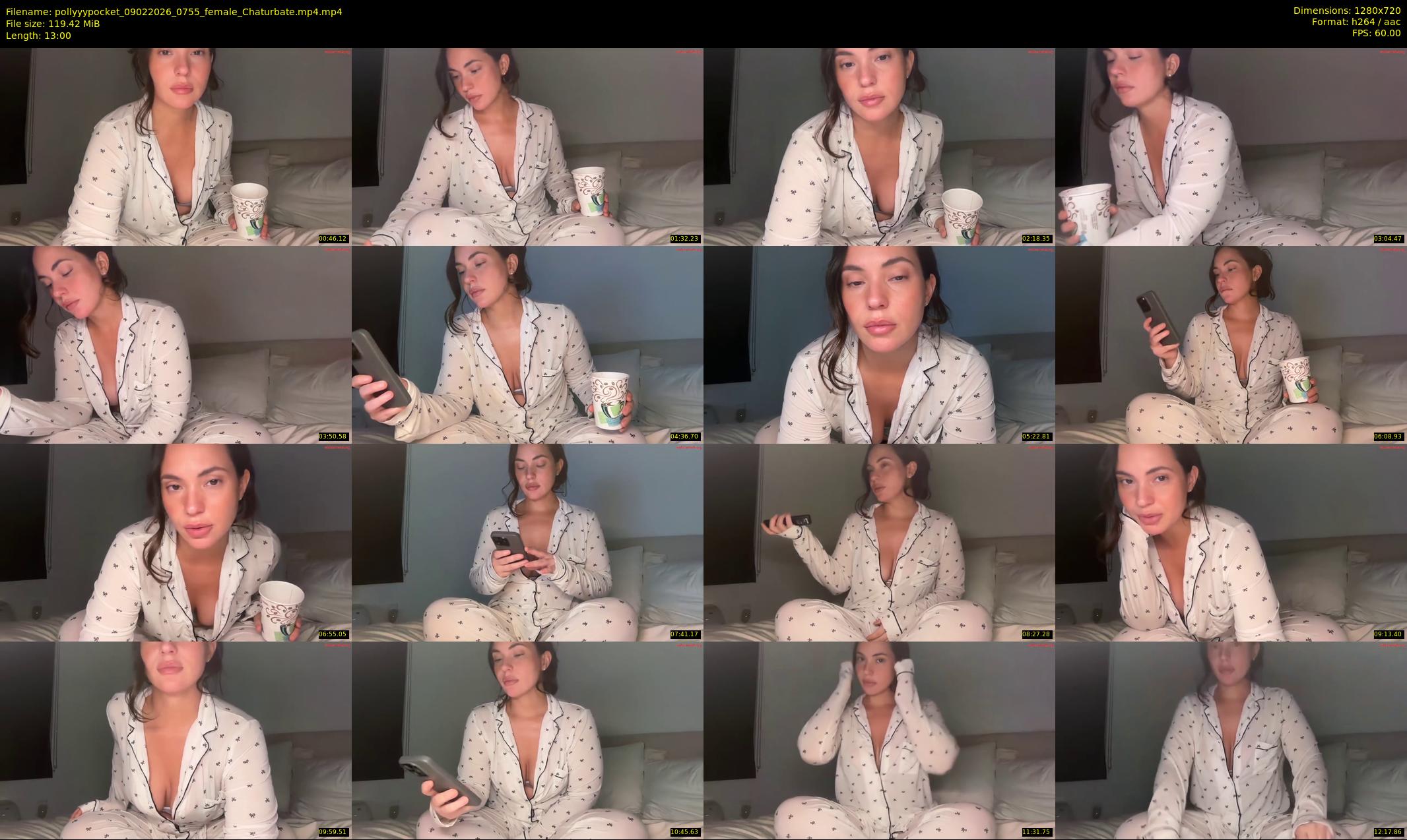 pollyyypocket — 13 minute Chaturbate female cam show recording, 720p, Feb 9, 2026