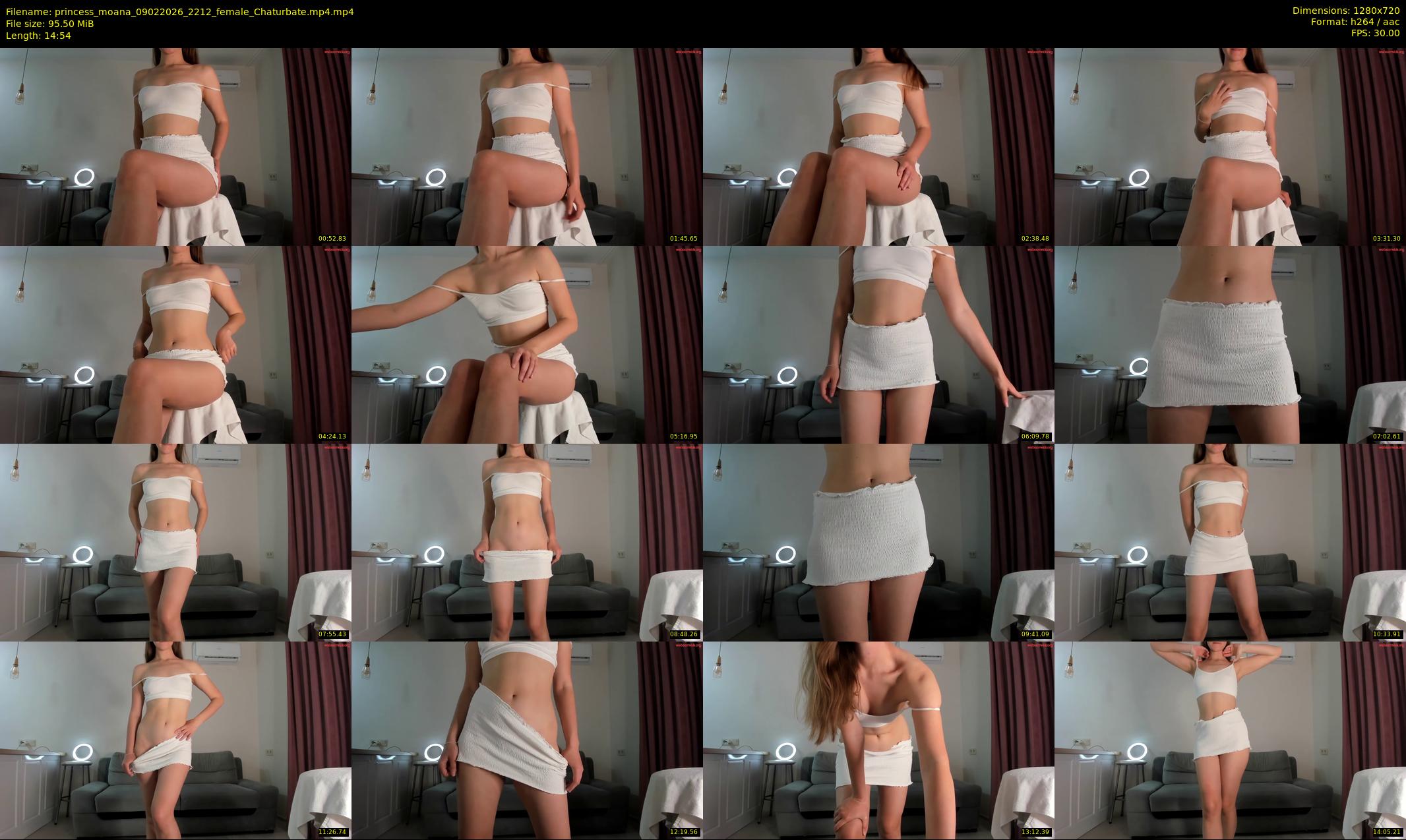 princess_moana — 15 minute Chaturbate female cam show recording, 720p, Feb 9, 2026