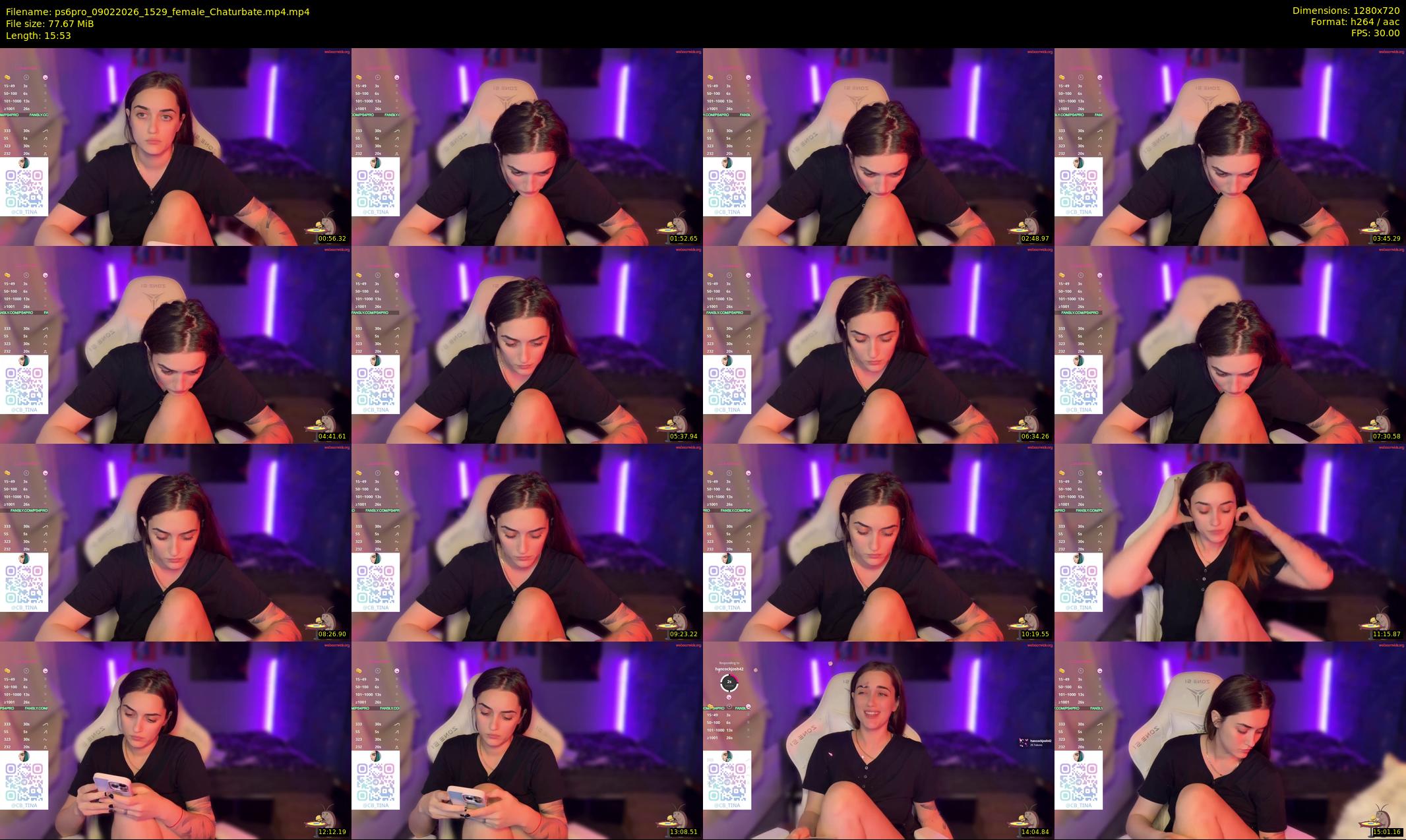 ps6pro — 16 minute Chaturbate female cam show recording, 720p, Feb 9, 2026