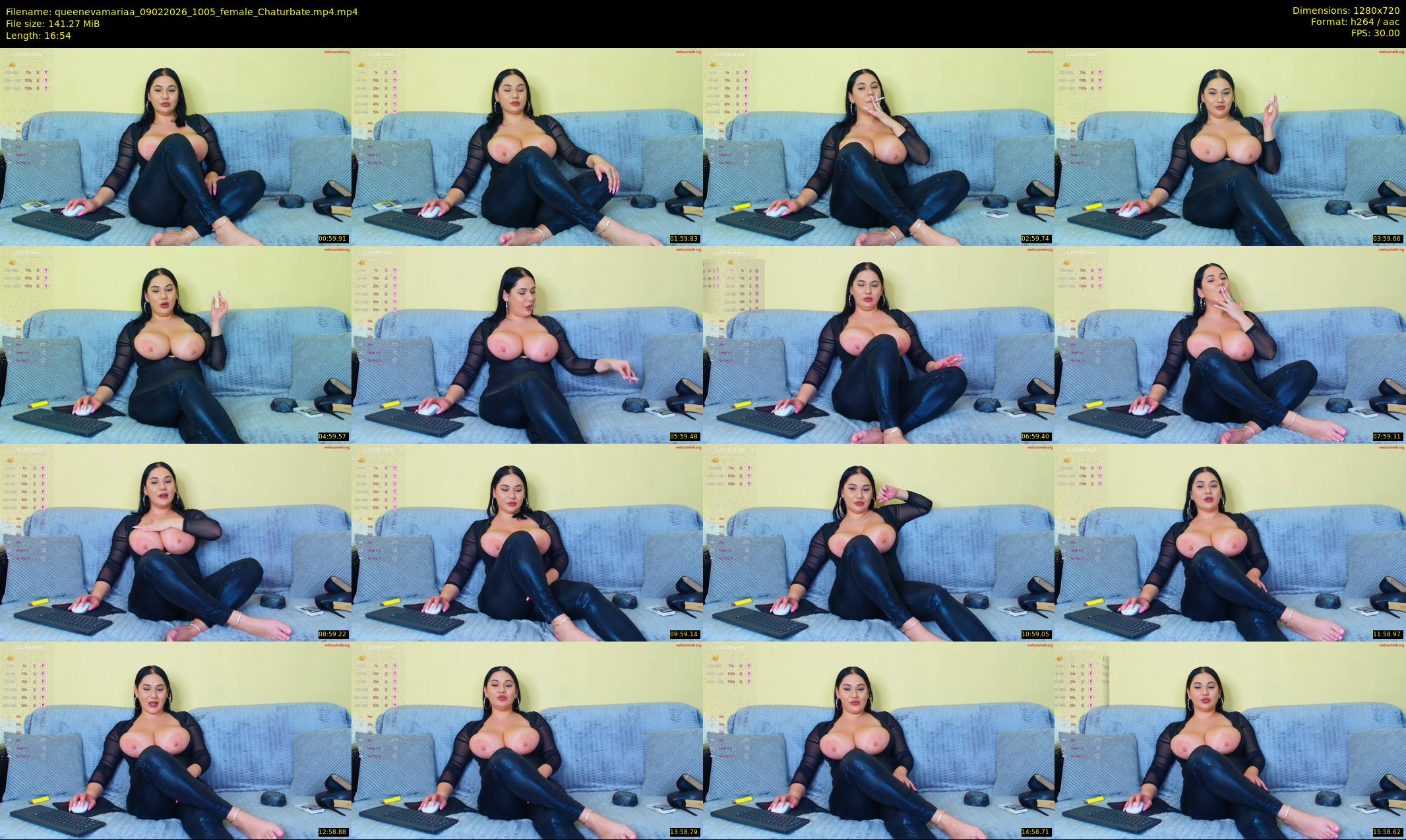 queenevamariaa — 17 minute Chaturbate female cam show recording, 720p, Feb 9, 2026
