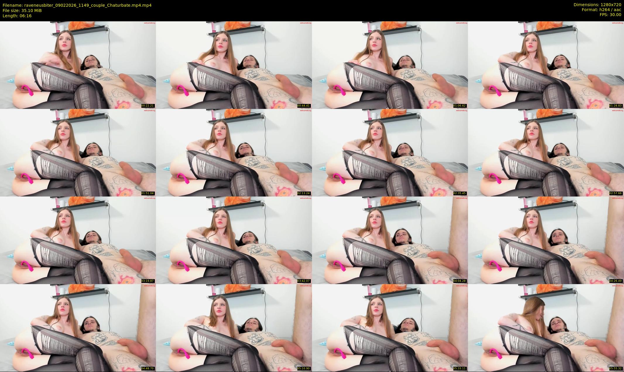 raveneusbiter — 7 minute Chaturbate couple cam show recording, 720p, Feb 9, 2026