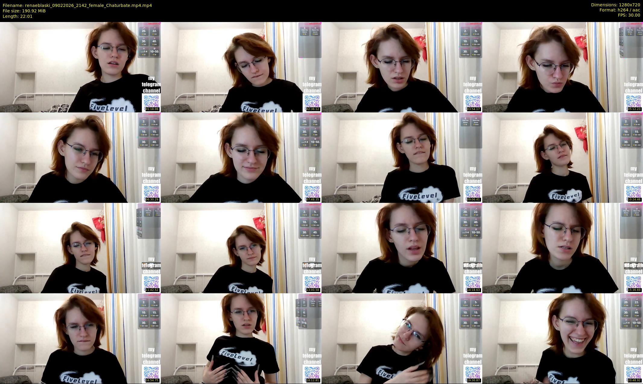 renaeblaski — 23 minute Chaturbate female cam show recording, 720p, Feb 9, 2026