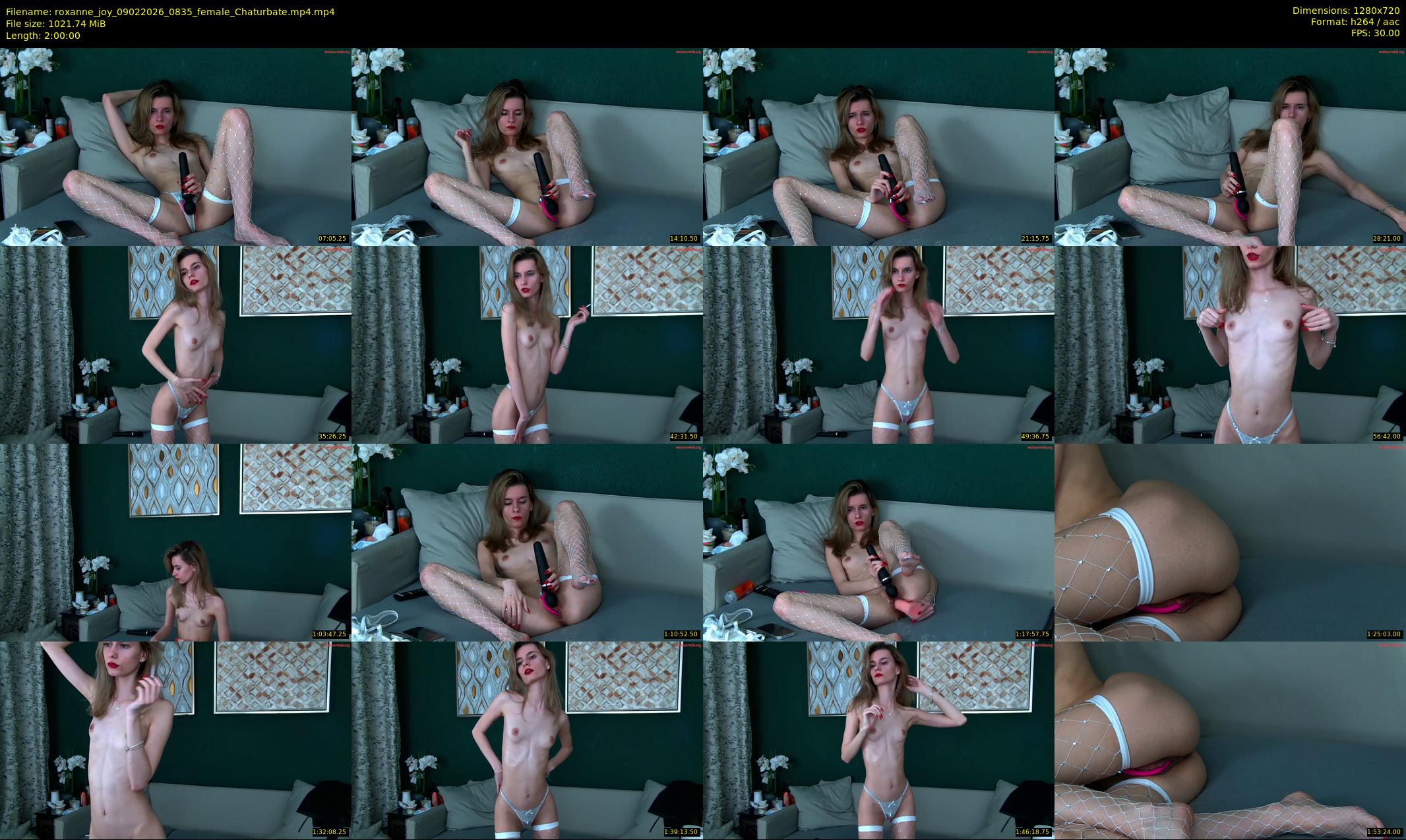 roxanne_joy — 120 minute Chaturbate female cam show recording, 720p, Feb 9, 2026