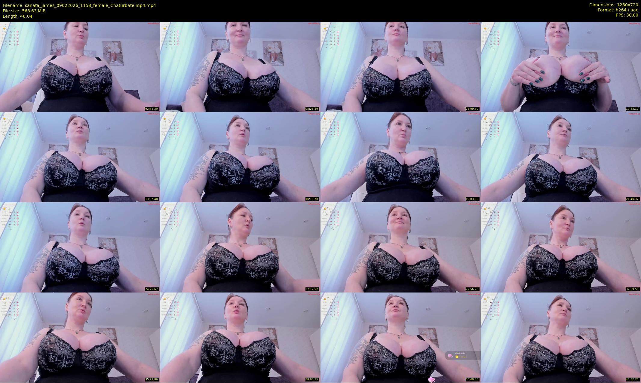 sanata_james — 47 minute Chaturbate female cam show recording, 720p, Feb 9, 2026