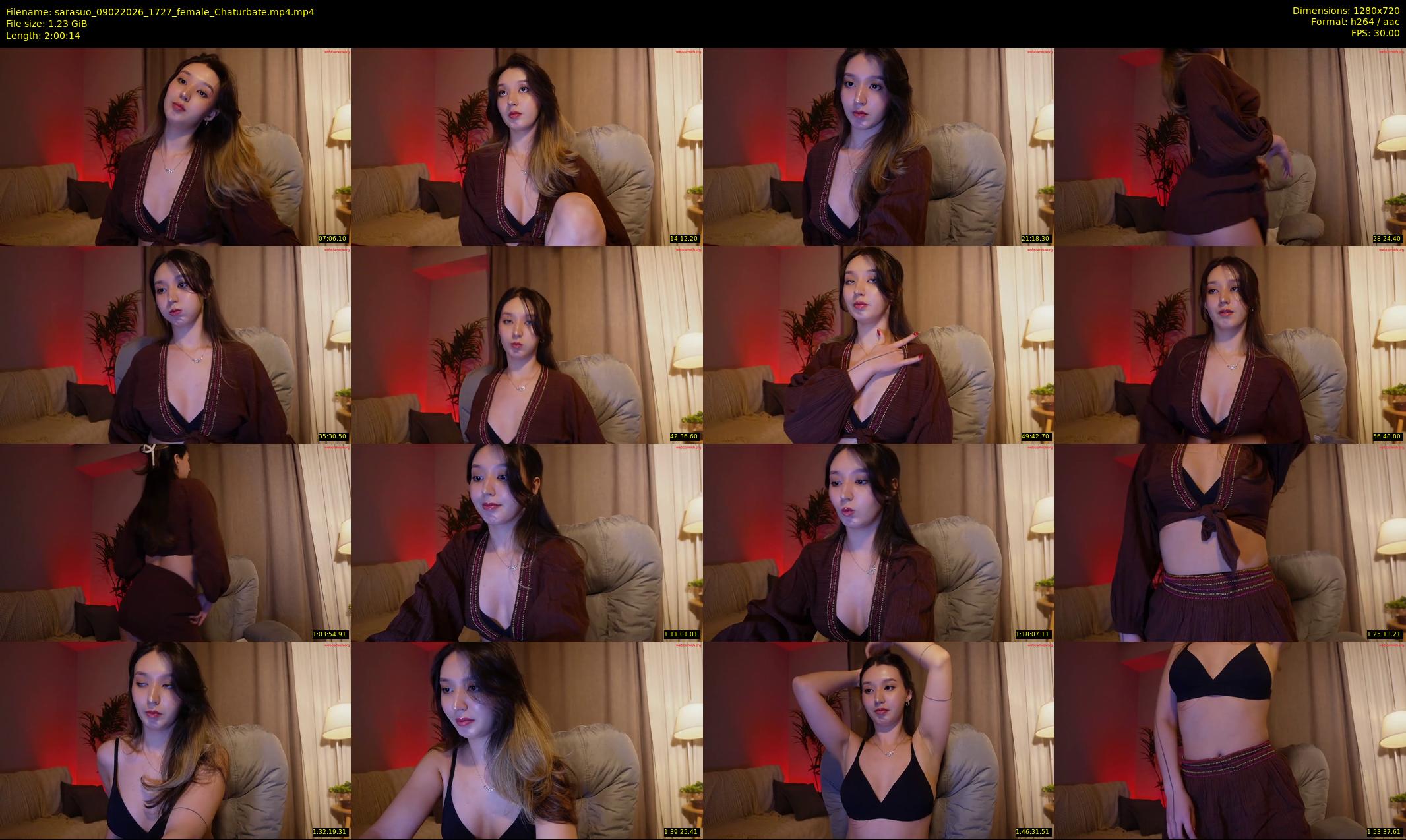 sarasuo — 121 minute Chaturbate female cam show recording, 720p, Feb 9, 2026