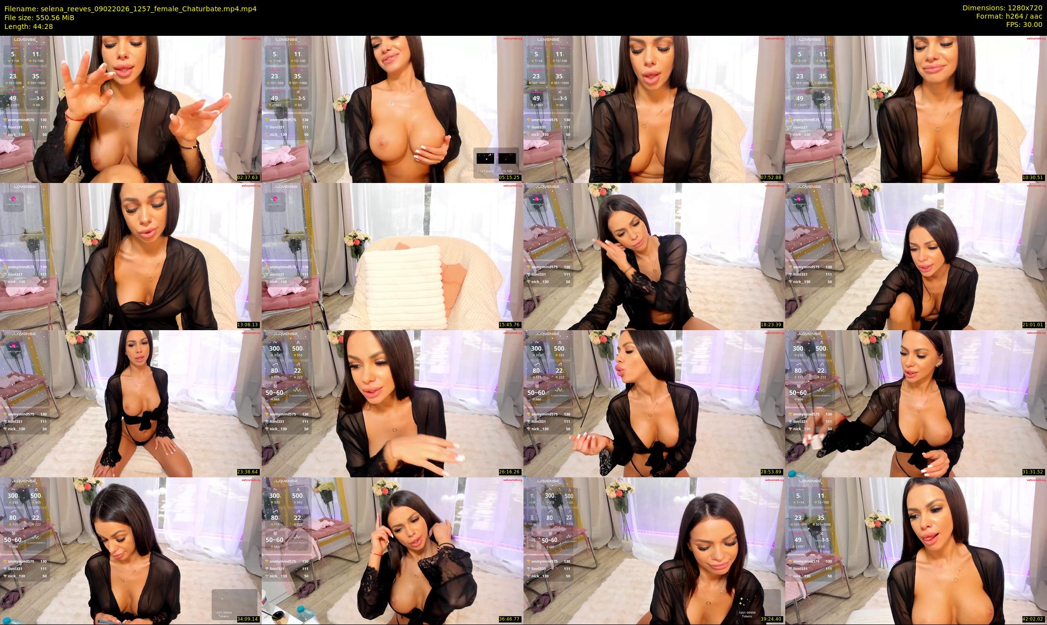 selena_reeves — 45 minute Chaturbate female cam show recording, 720p, Feb 9, 2026