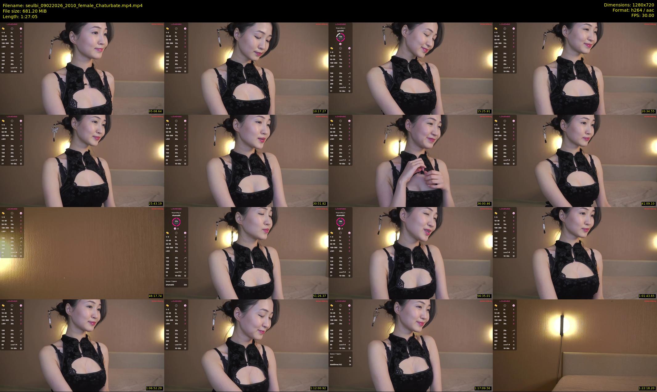 seulbi — 88 minute Chaturbate female cam show recording, 720p, Feb 9, 2026