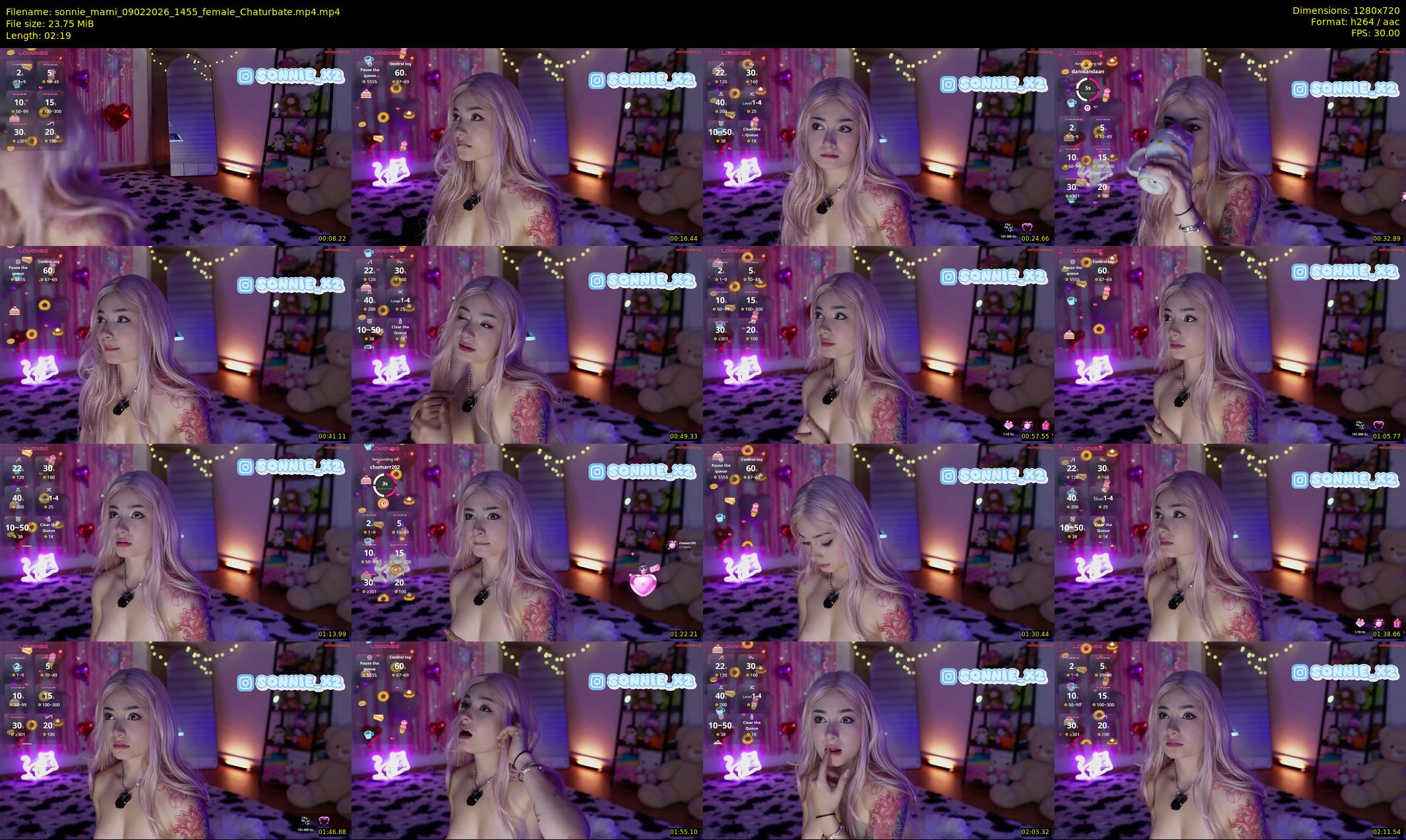 sonnie_mami — 3 minute Chaturbate female cam show recording, 720p, Feb 9, 2026