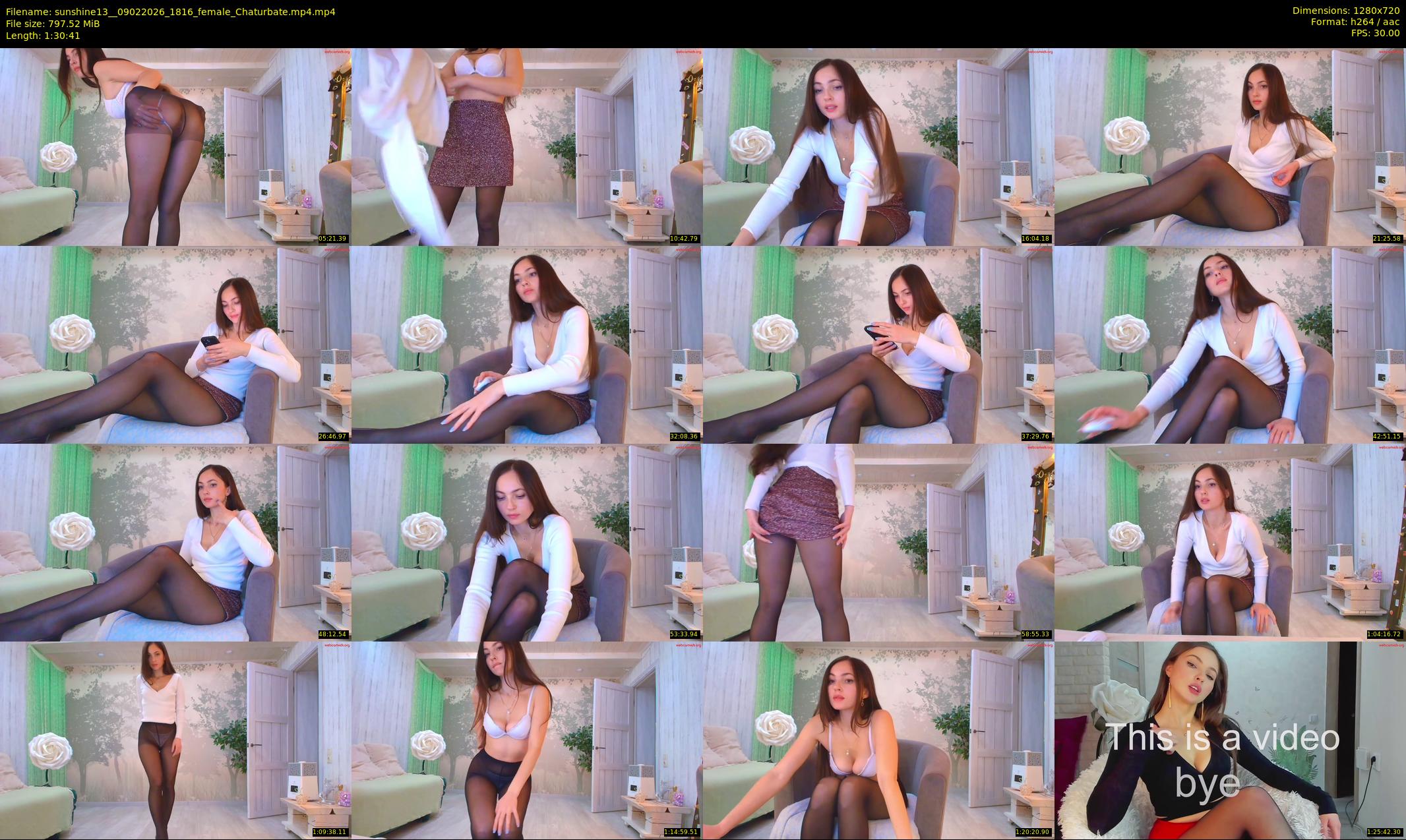 sunshine13_ — 91 minute Chaturbate female cam show recording, 720p, Feb 9, 2026