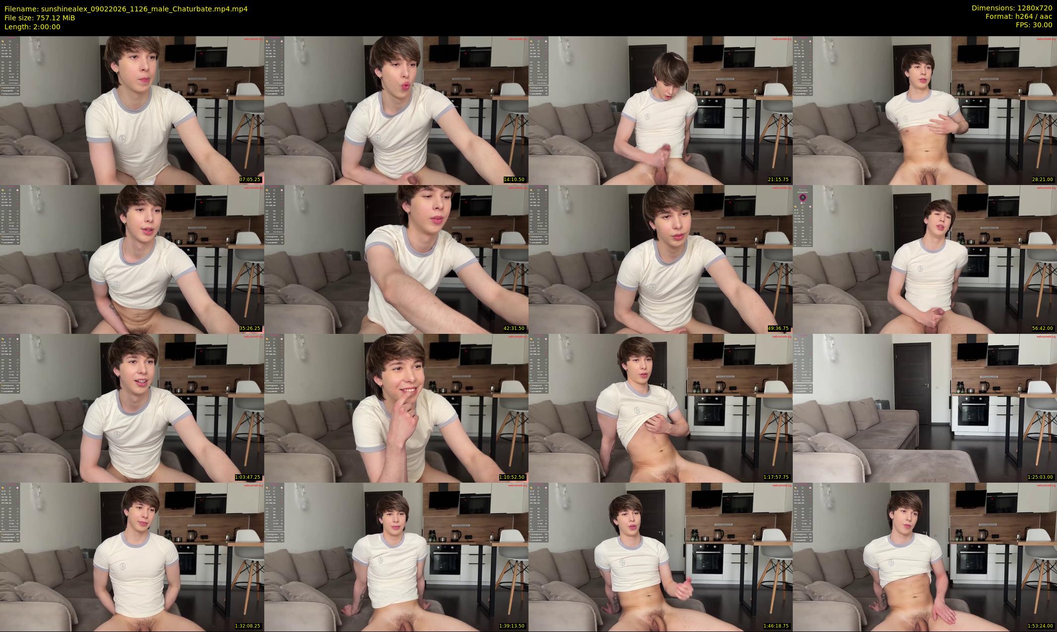 sunshinealex — 120 minute Chaturbate male cam show recording, 720p, Feb 9, 2026
