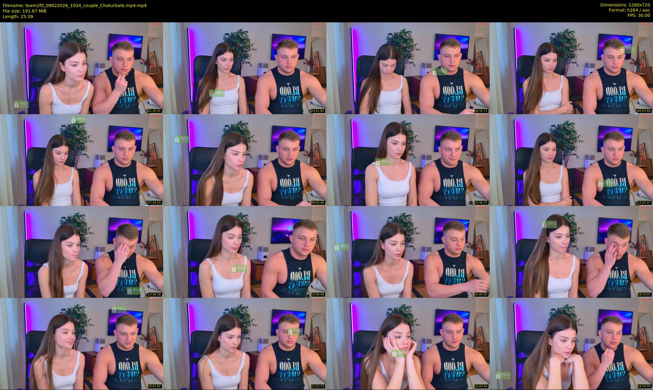 team2fit — 26 minute Chaturbate couple cam show recording, 720p, Feb 9, 2026
