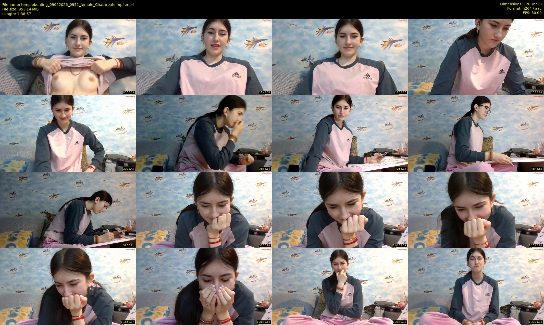 tempiebunting — 99 minute Chaturbate female cam show recording, 720p, Feb 9, 2026