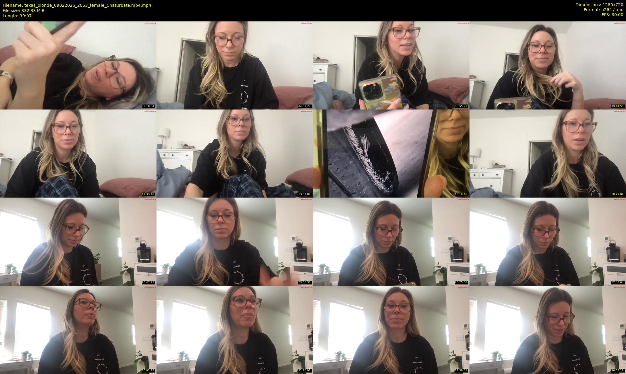 texas_blonde — 40 minute Chaturbate female cam show recording, 720p, Feb 9, 2026