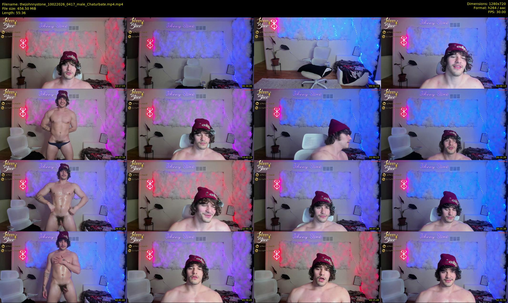 thejohnnystone — 56 minute Chaturbate male cam show recording, 720p, Feb 10, 2026