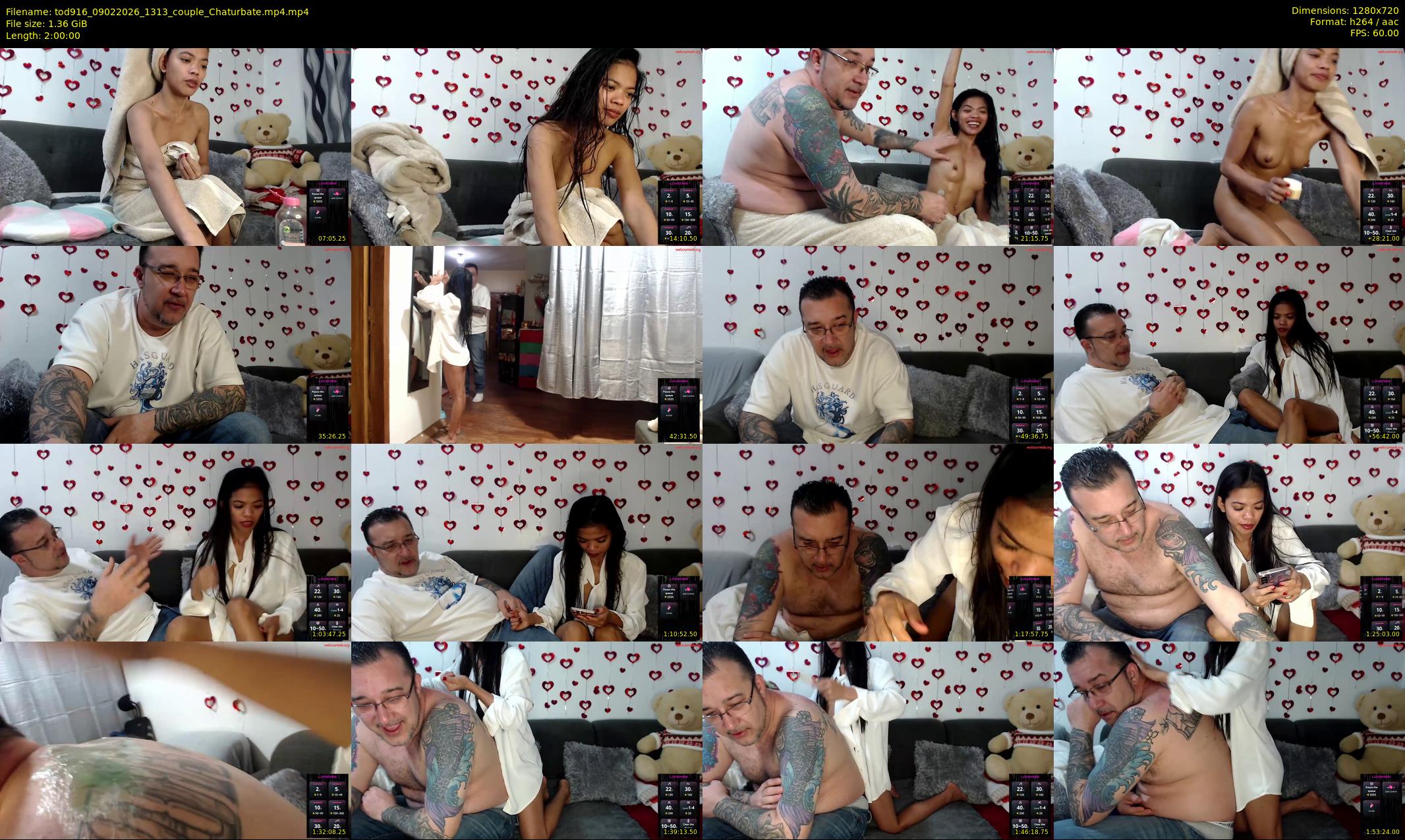 tod916 — 120 minute Chaturbate couple cam show recording, 720p, Feb 9, 2026