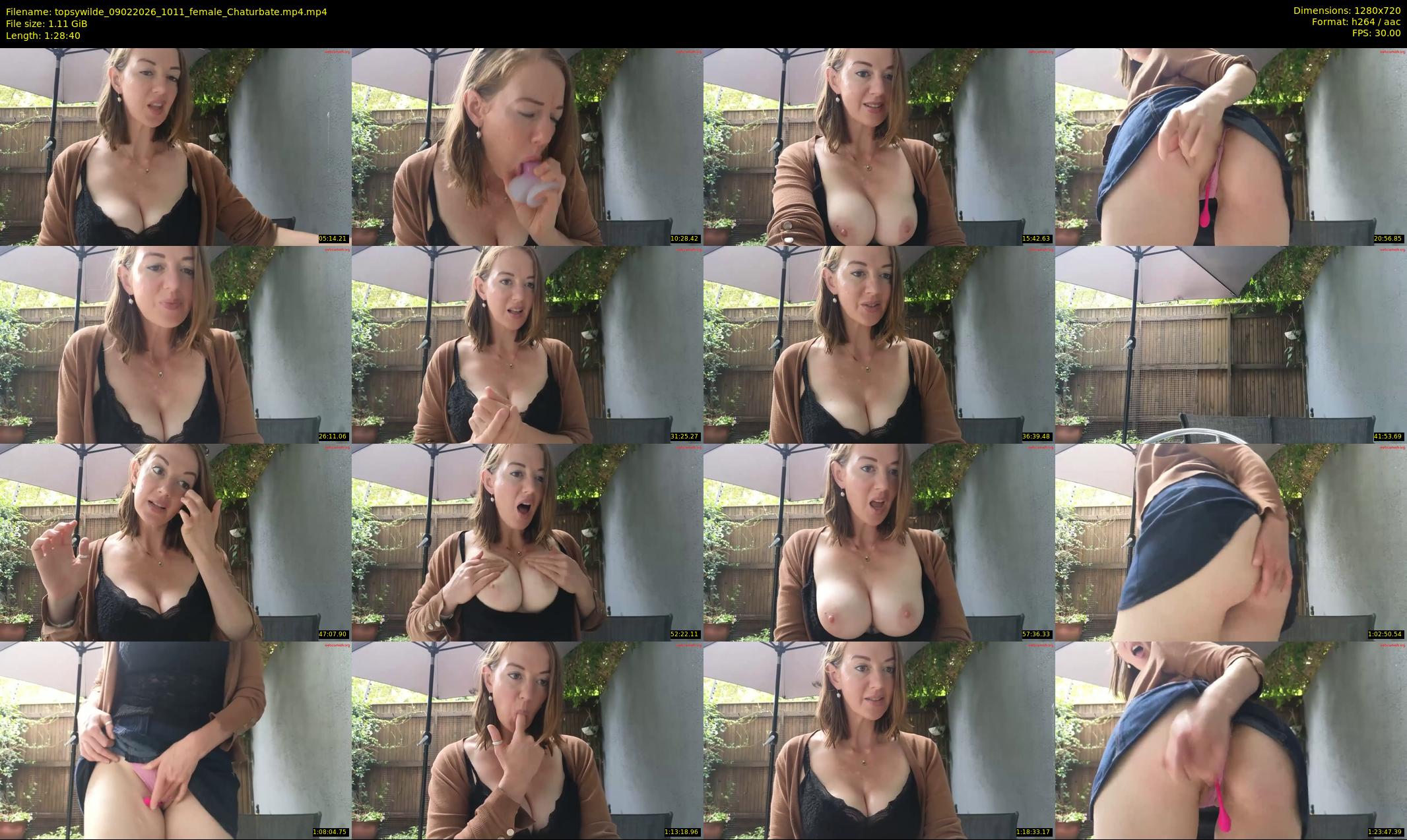 topsywilde — 89 minute Chaturbate female cam show recording, 720p, Feb 9, 2026