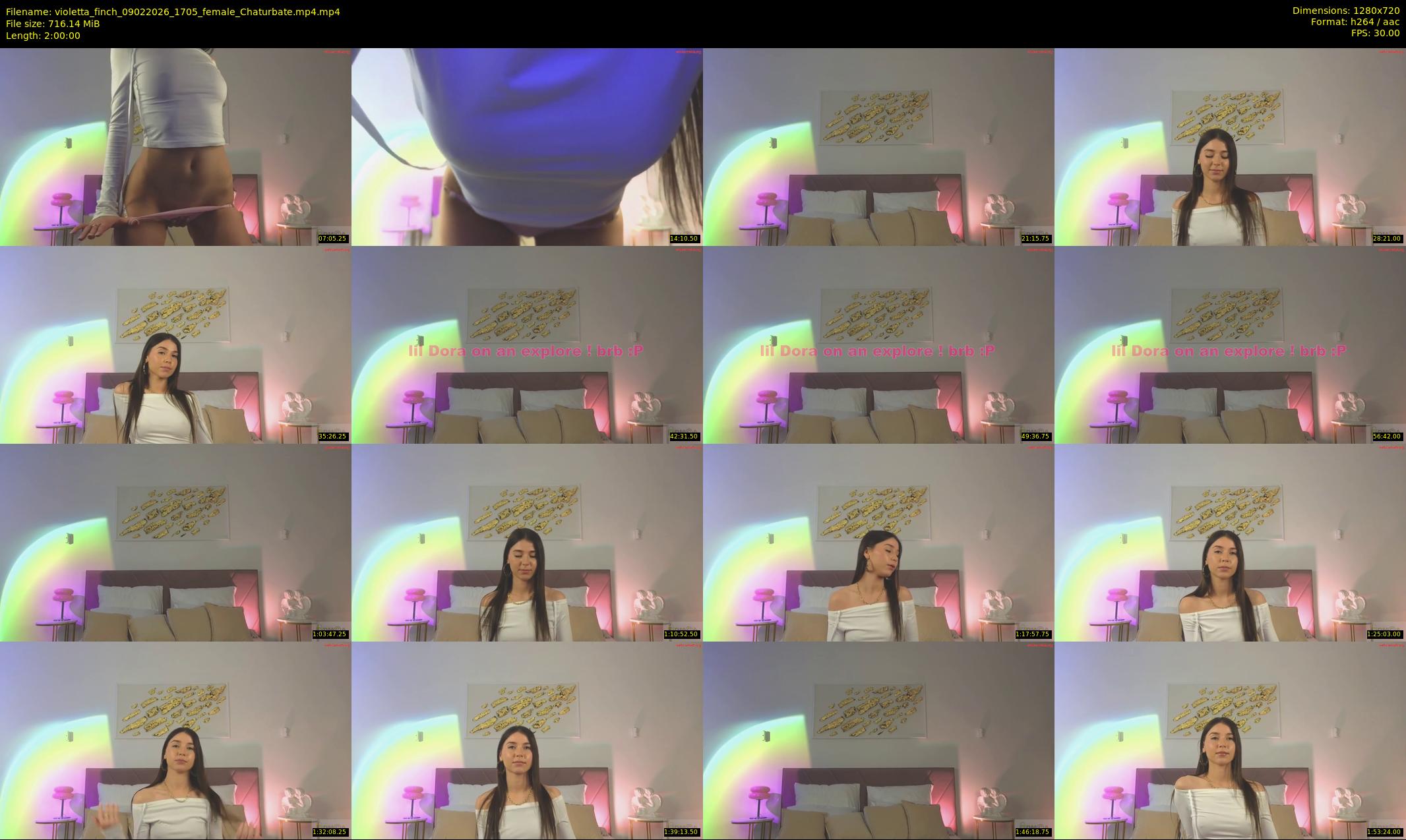 violetta_finch — 120 minute Chaturbate female cam show recording, 720p, Feb 9, 2026