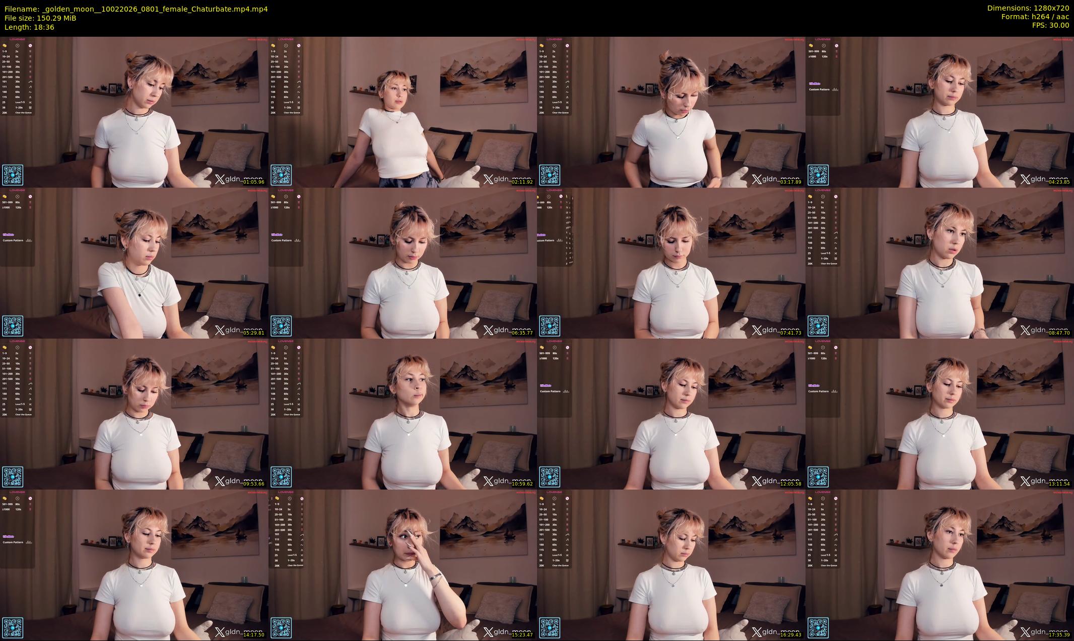 _golden_moon_ — 19 minute Chaturbate female cam show recording, 720p, Feb 10, 2026