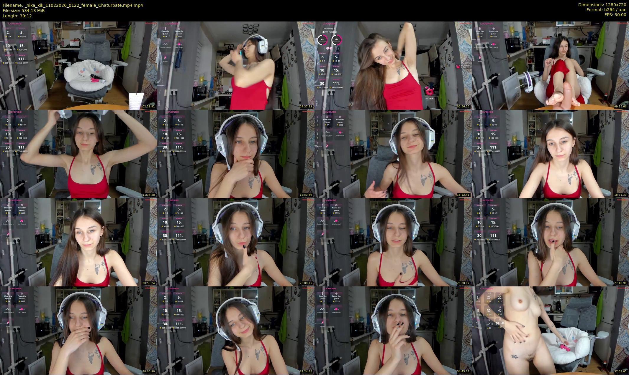 _nika_kik — 40 minute Chaturbate female cam show recording, 720p, Feb 11, 2026