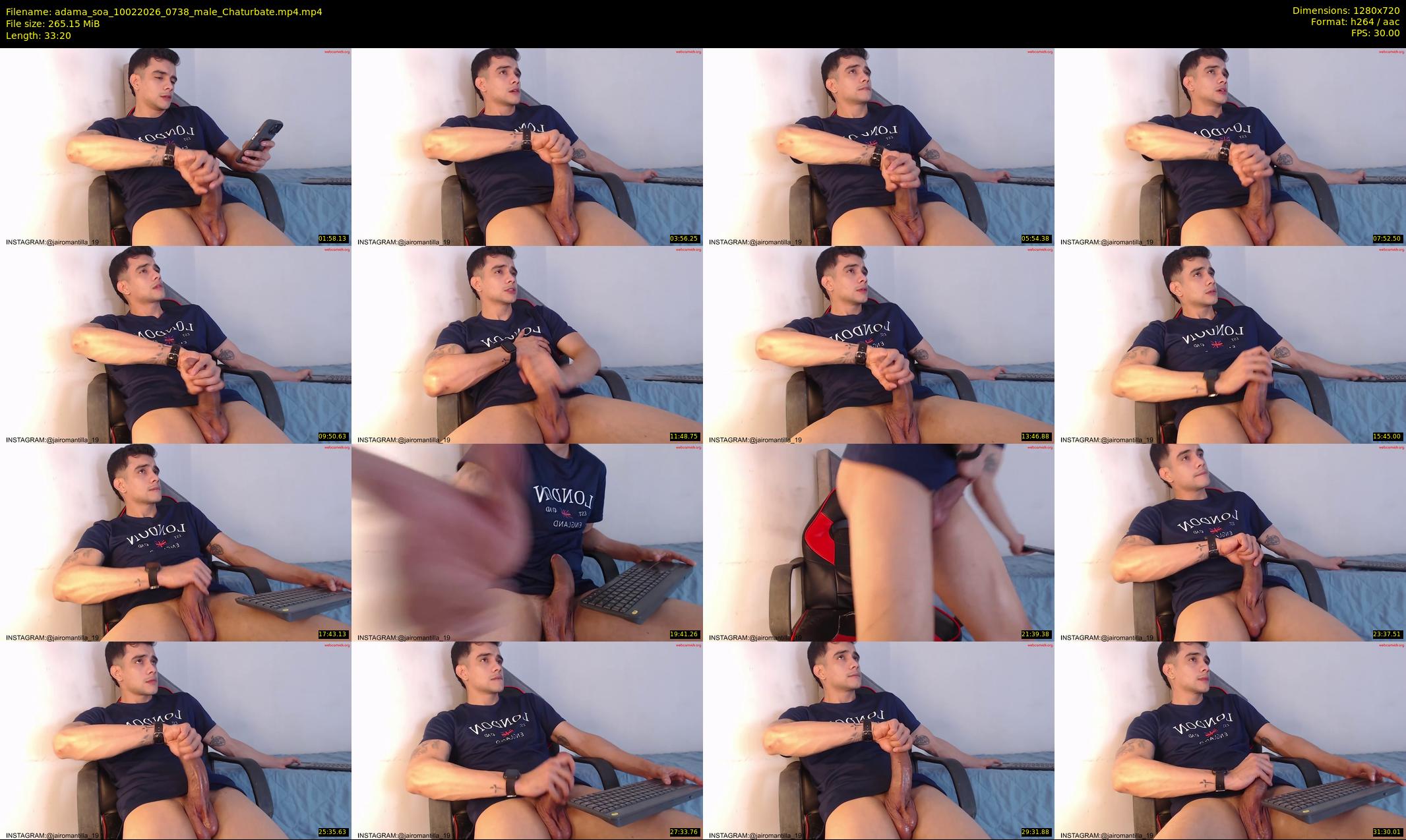 adama_soa — 34 minute Chaturbate male cam show recording, 720p, Feb 10, 2026