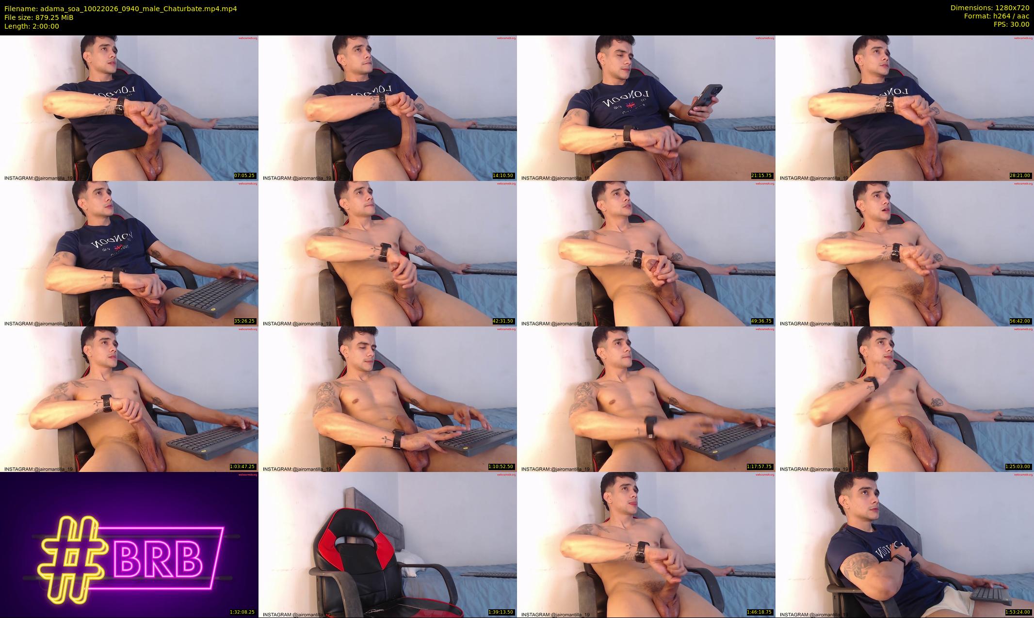 adama_soa — 120 minute Chaturbate male cam show recording, 720p, Feb 10, 2026