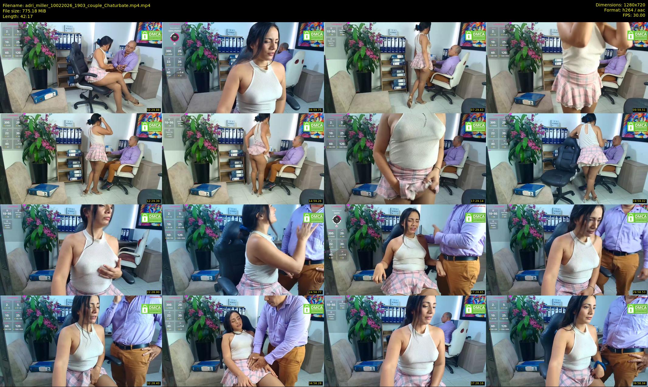 adri_miller — 43 minute Chaturbate couple cam show recording, 720p, Feb 10, 2026
