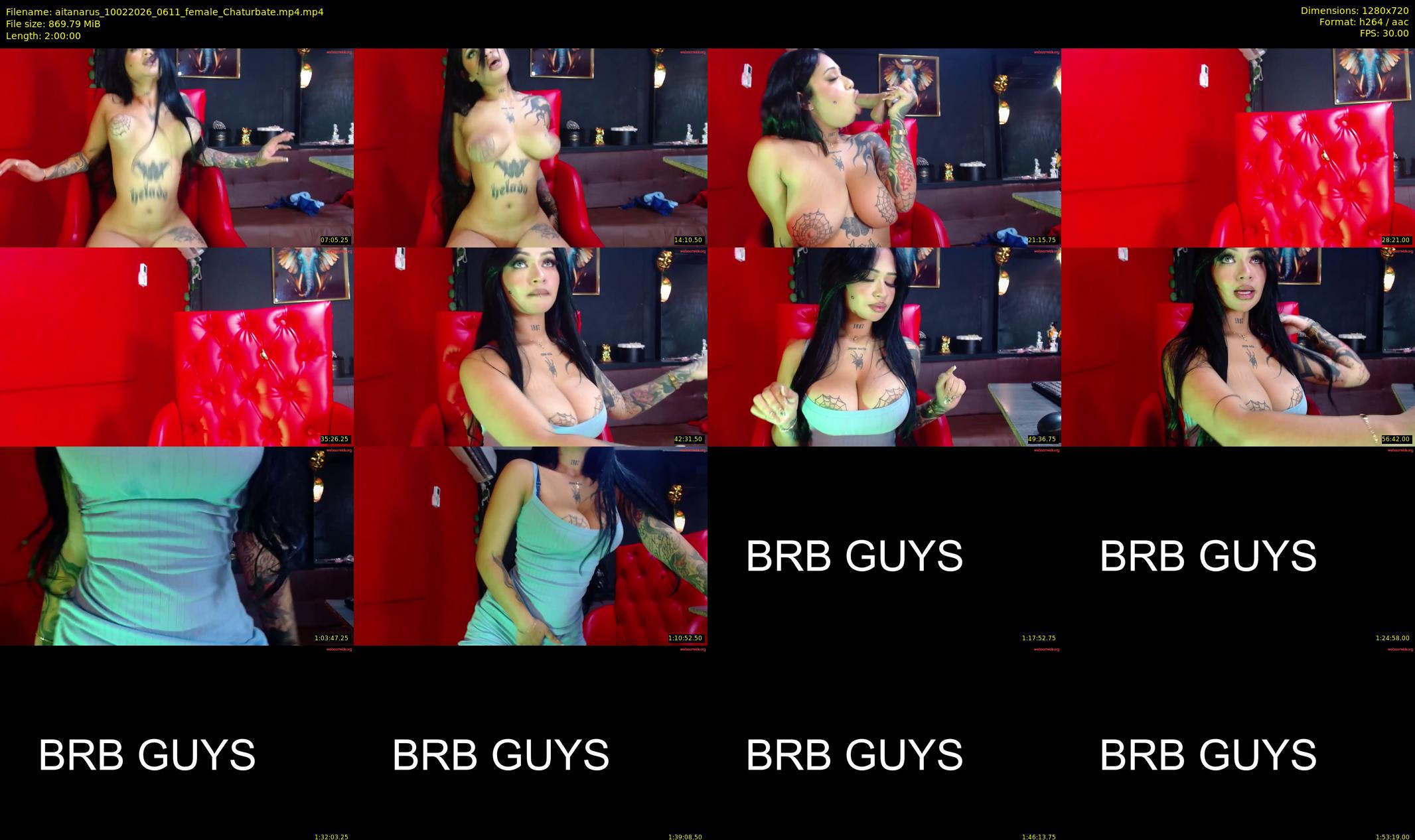 aitanarus — 120 minute Chaturbate female cam show recording, 720p, Feb 10, 2026