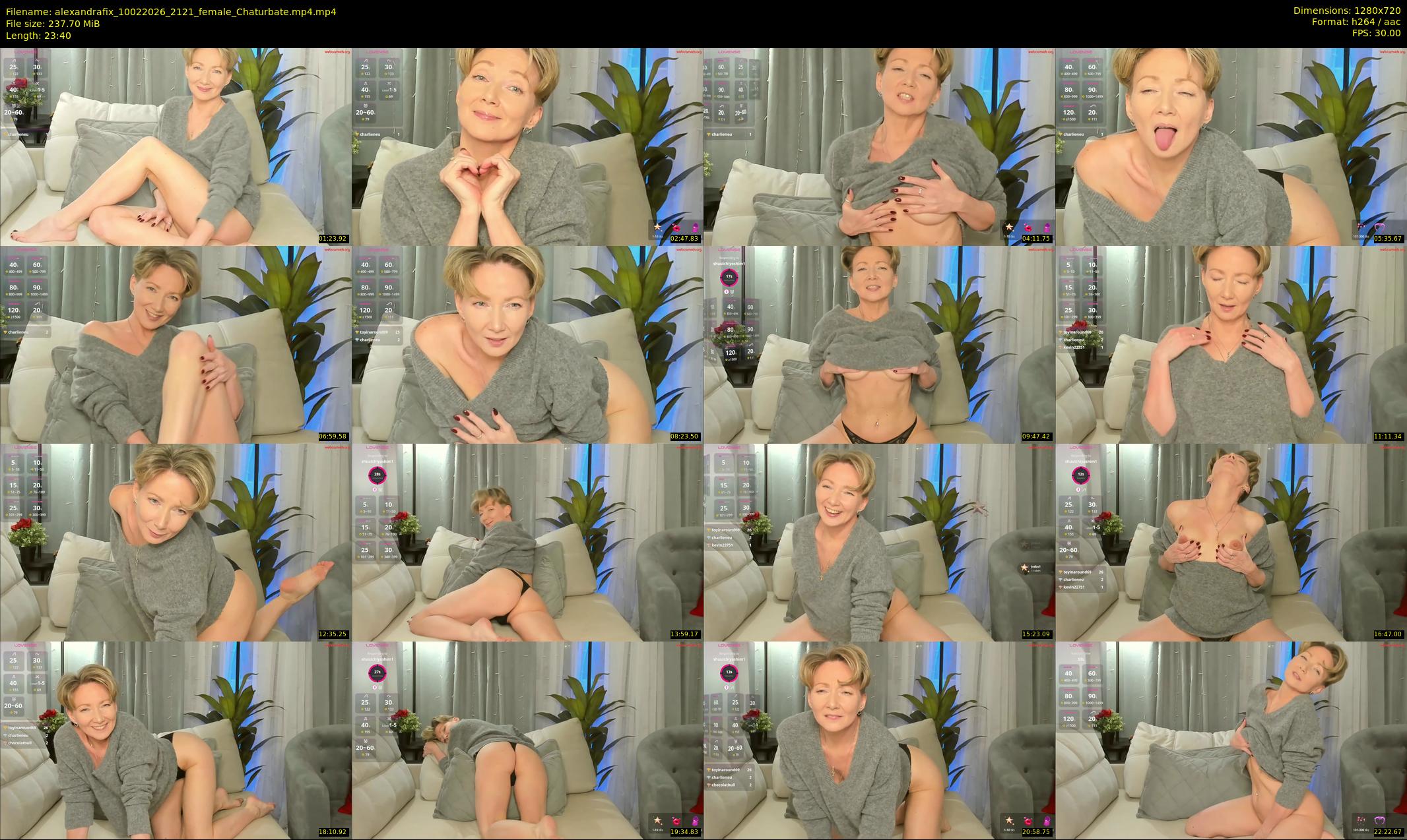 alexandrafix — 24 minute Chaturbate female cam show recording, 720p, Feb 10, 2026