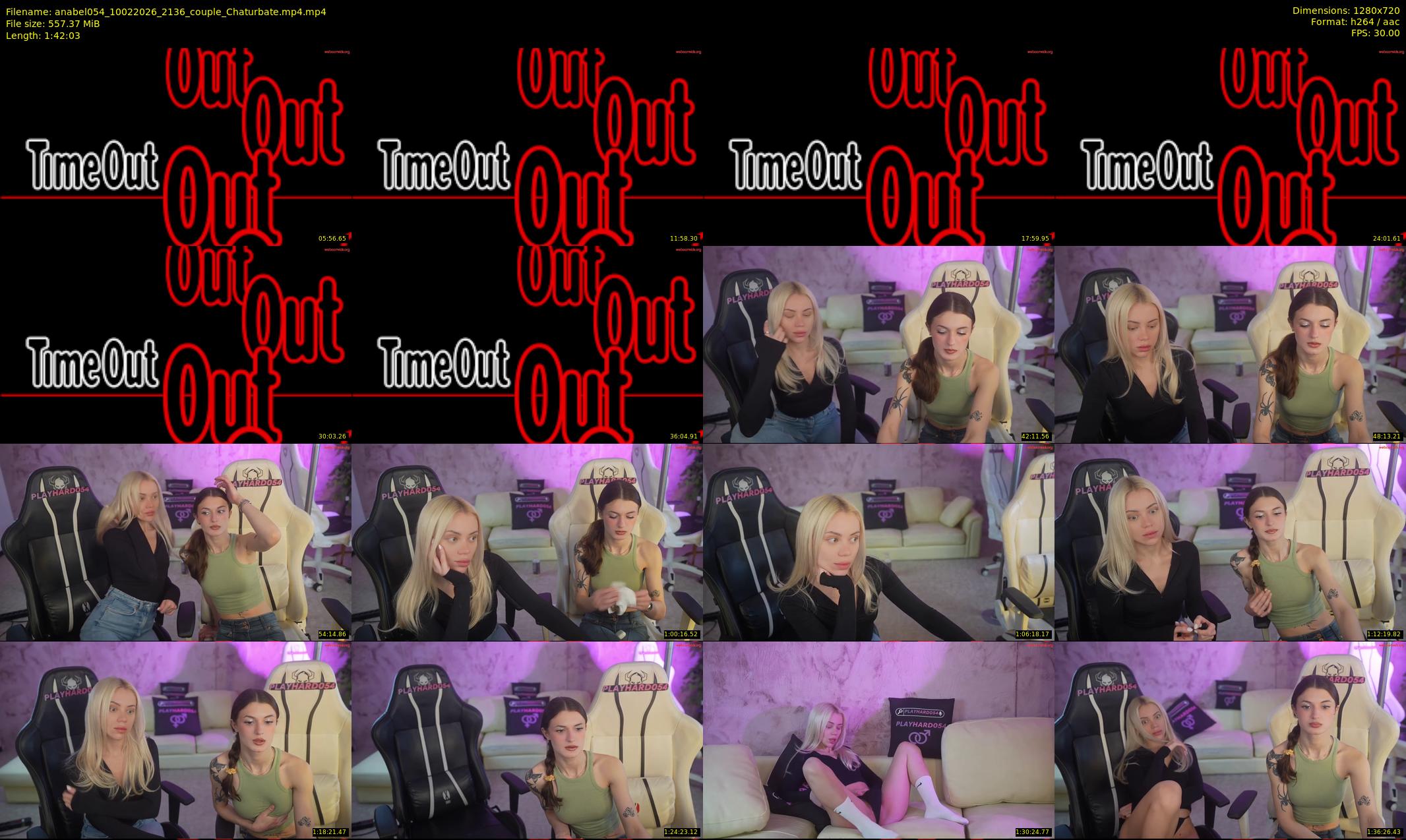 anabel054 — 103 minute Chaturbate female cam show recording, 720p, Feb 10, 2026