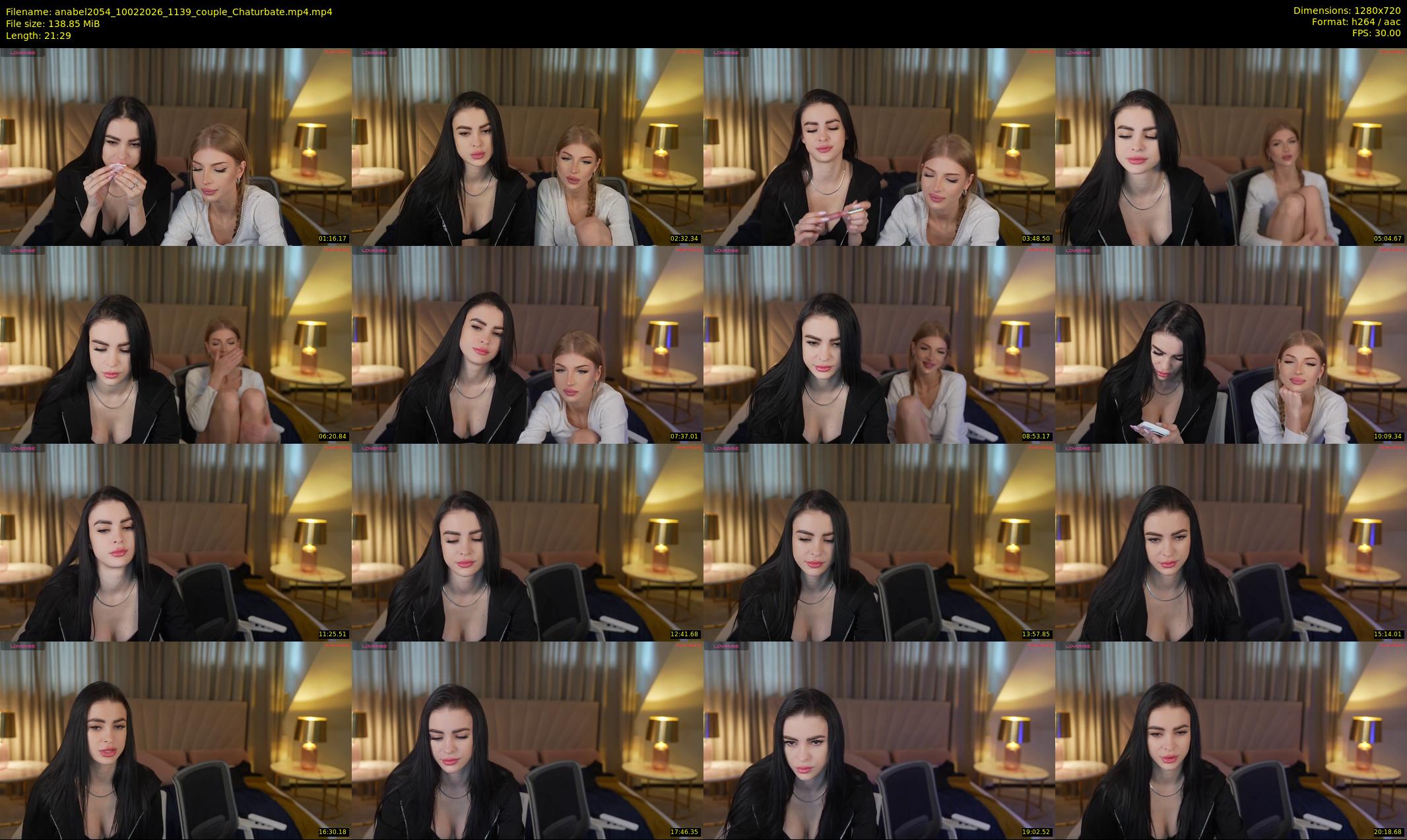 anabel2054 — 22 minute Chaturbate female cam show recording, 720p, Feb 10, 2026