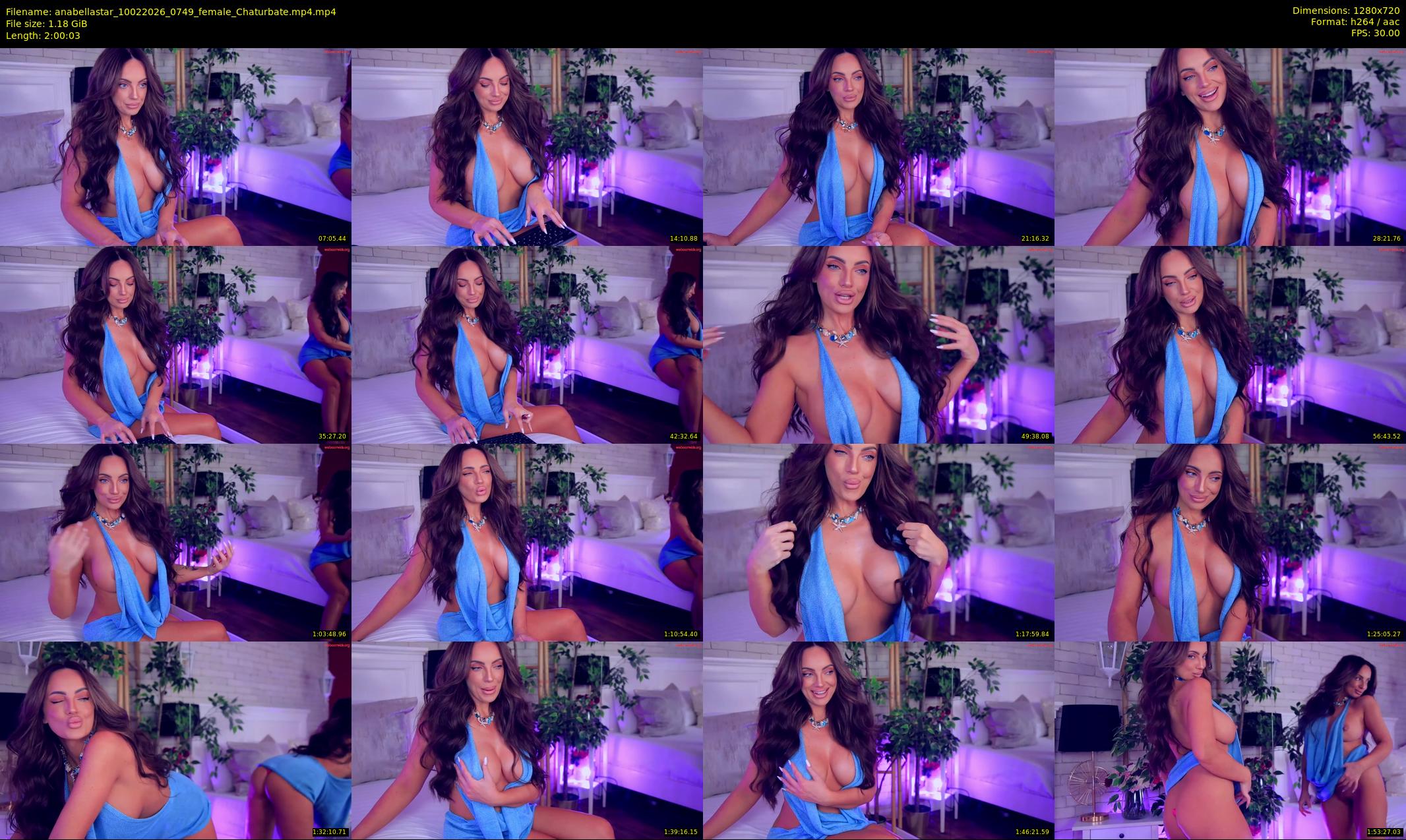 anabellastar — 121 minute Chaturbate female cam show recording, 720p, Feb 10, 2026